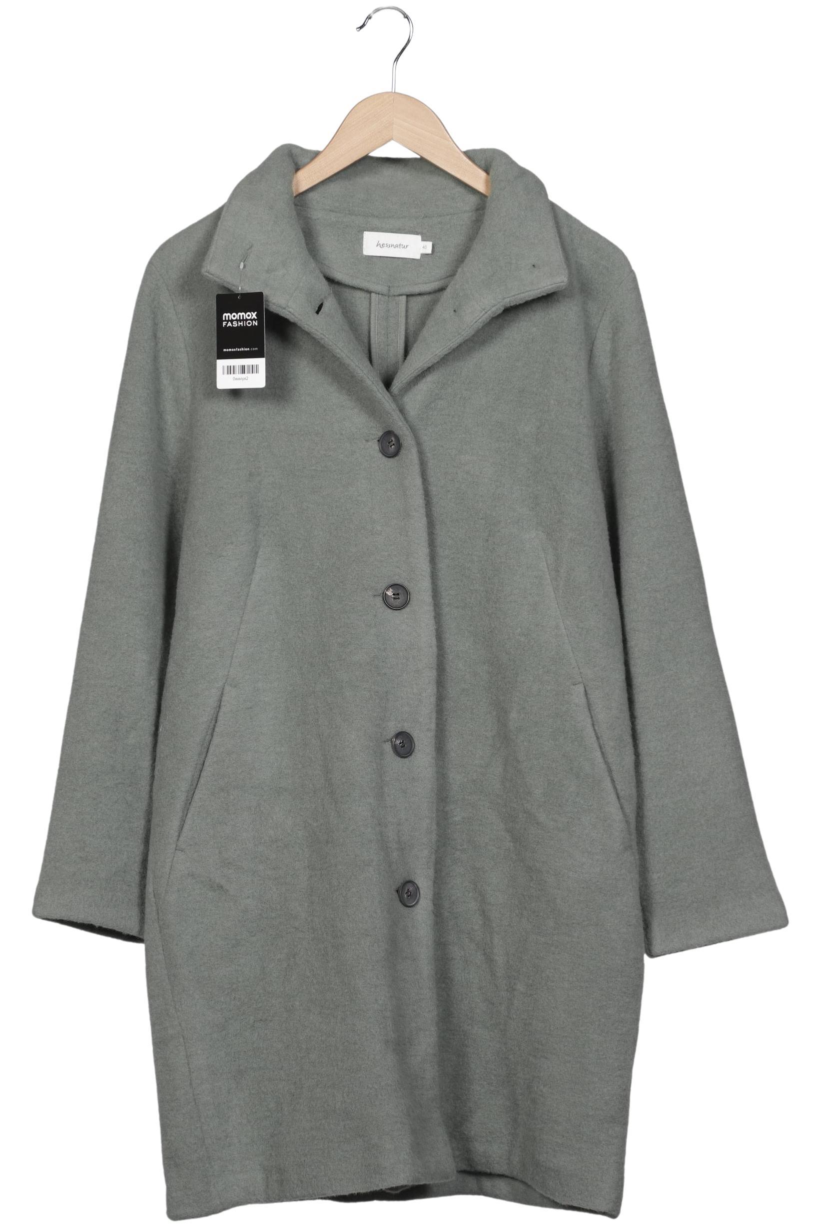 

hessnatur Damen Mantel, grün, Gr. 40