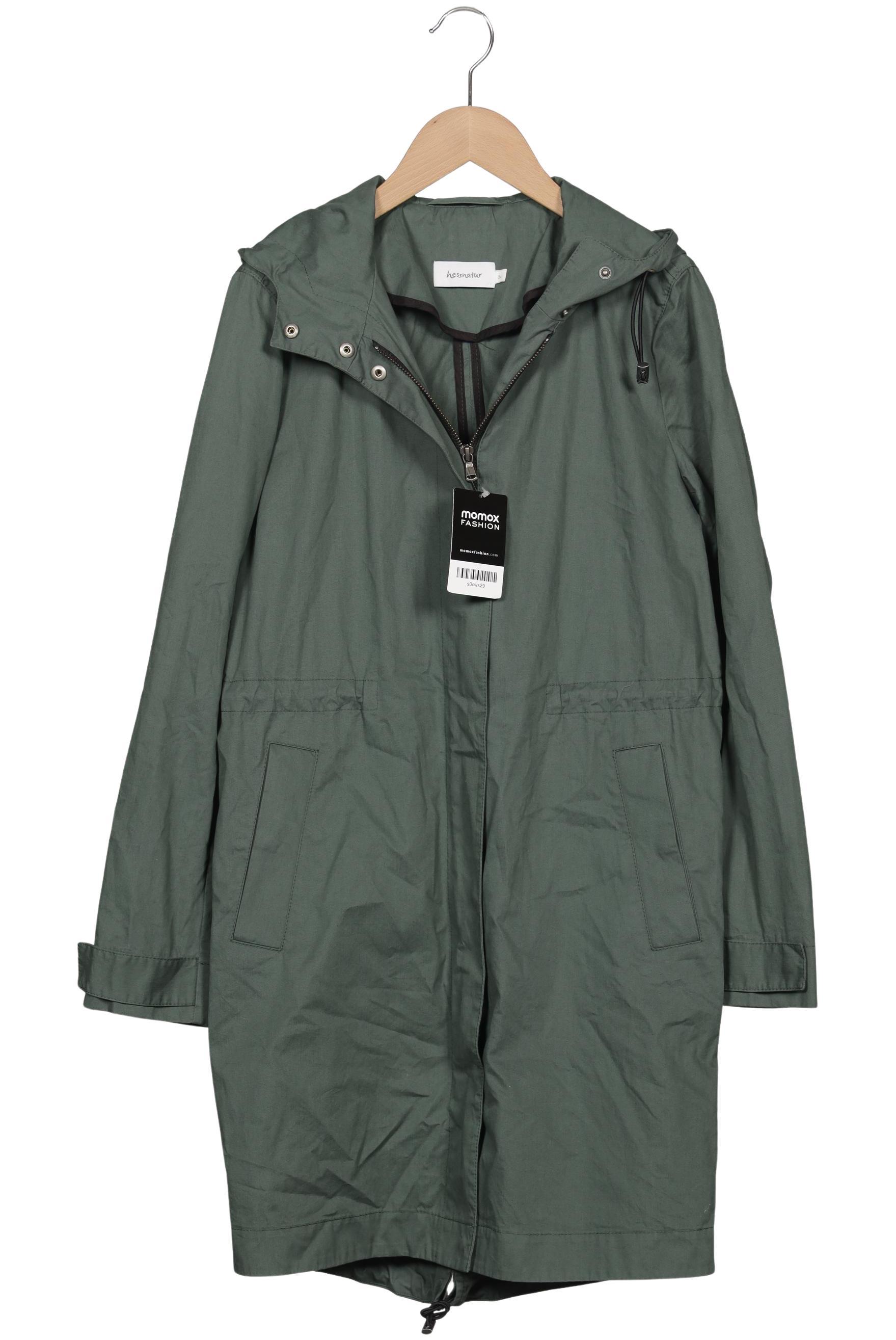 

hessnatur Damen Mantel, grün, Gr. 34