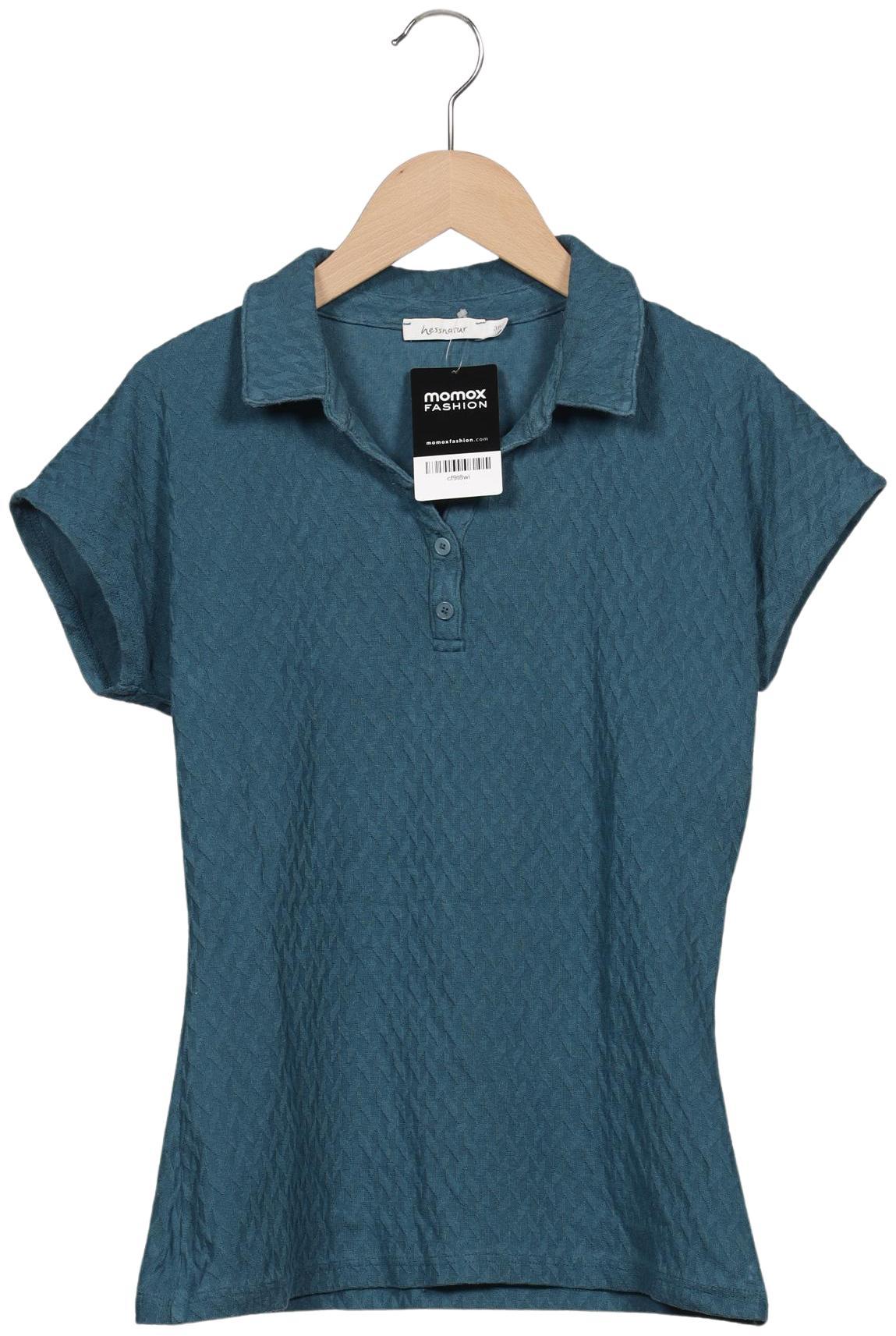 Thumbnail - hessnatur Damen Poloshirt, blau, Gr. 38