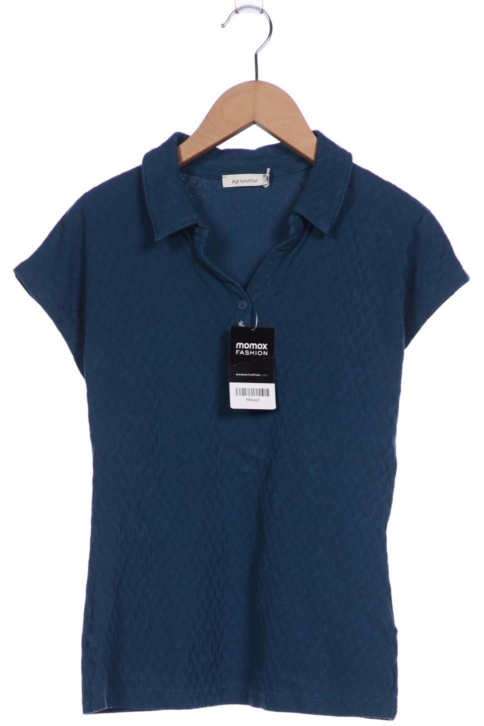

hessnatur Damen Poloshirt, blau, Gr. 36