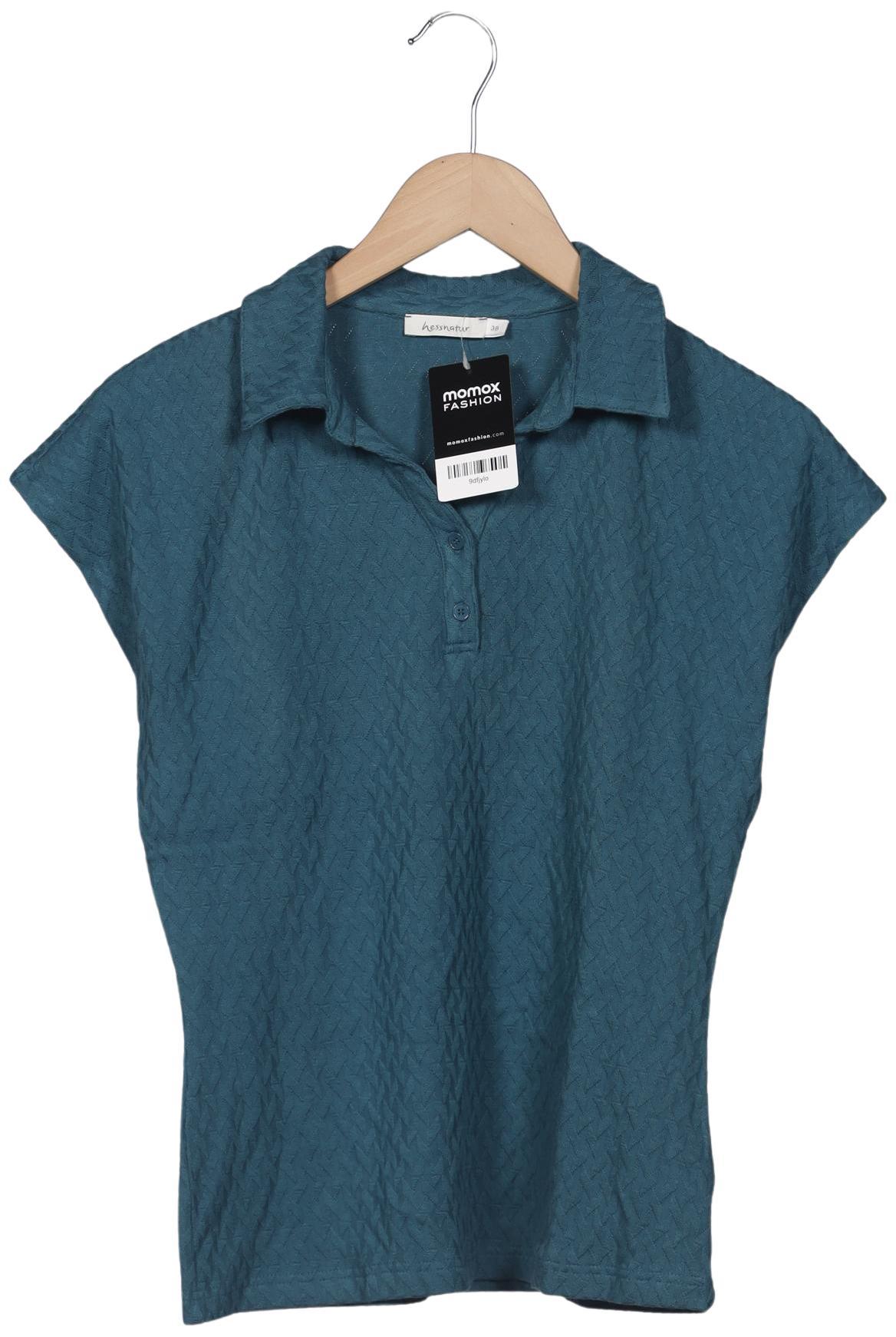 

hessnatur Damen Poloshirt, türkis, Gr. 38