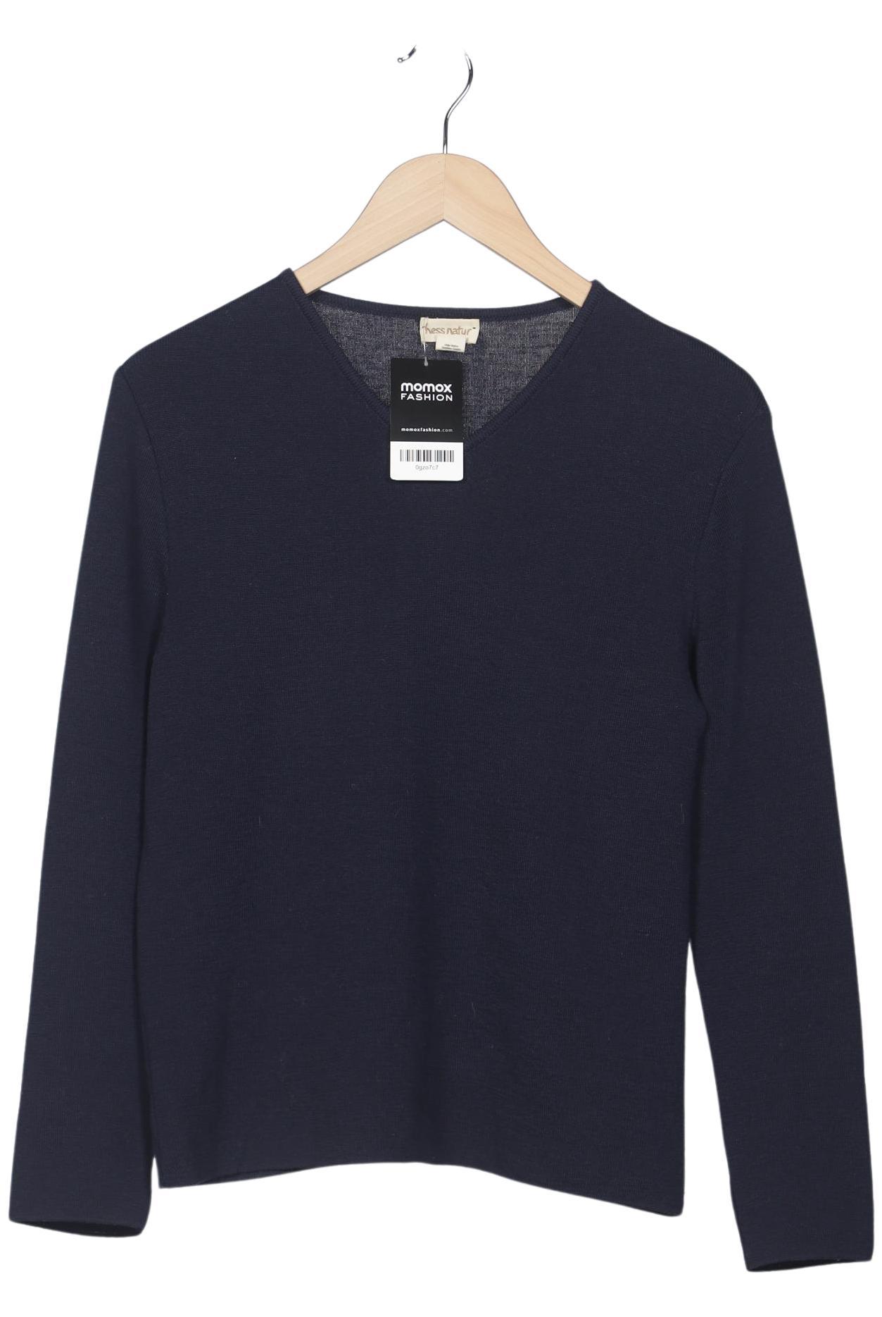 

hessnatur Damen Pullover, marineblau, Gr. 36