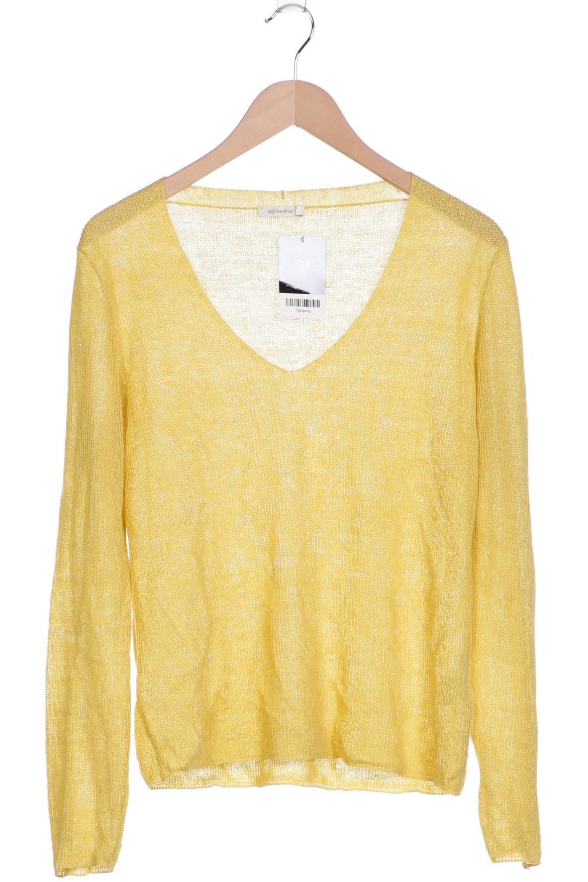 

hessnatur Damen Pullover, gelb, Gr. 38