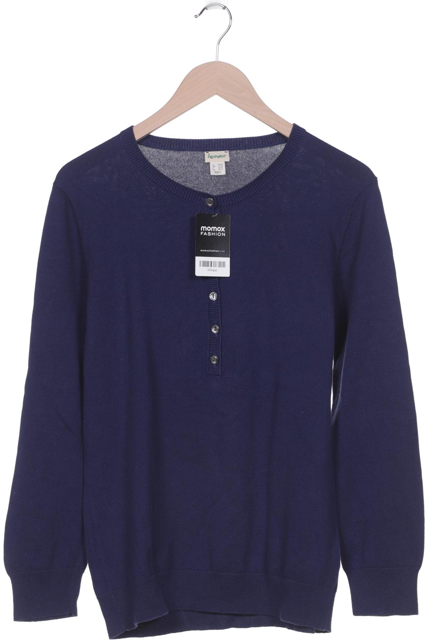 

hessnatur Damen Pullover, marineblau, Gr. 40