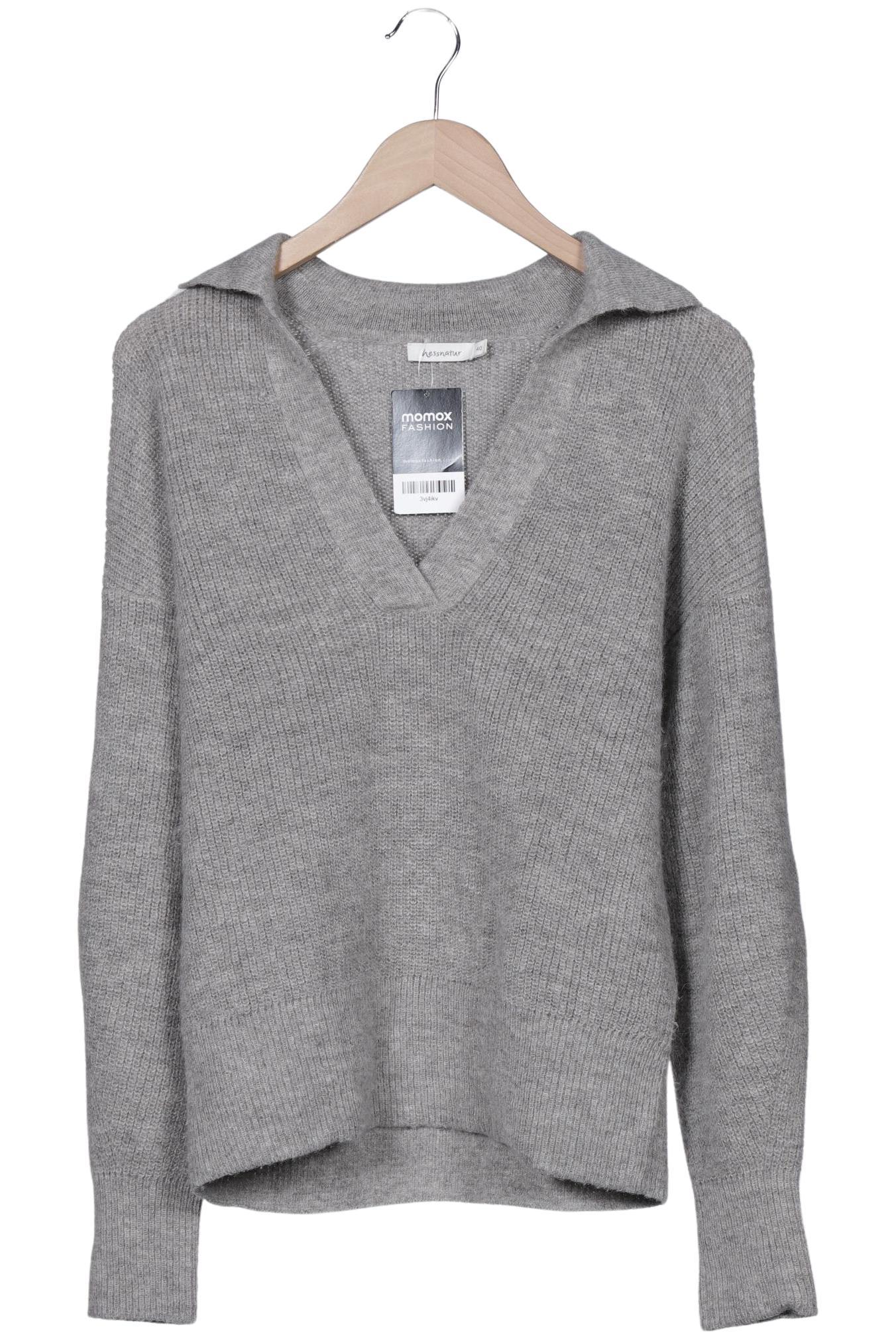 

hessnatur Damen Pullover, grau, Gr. 40