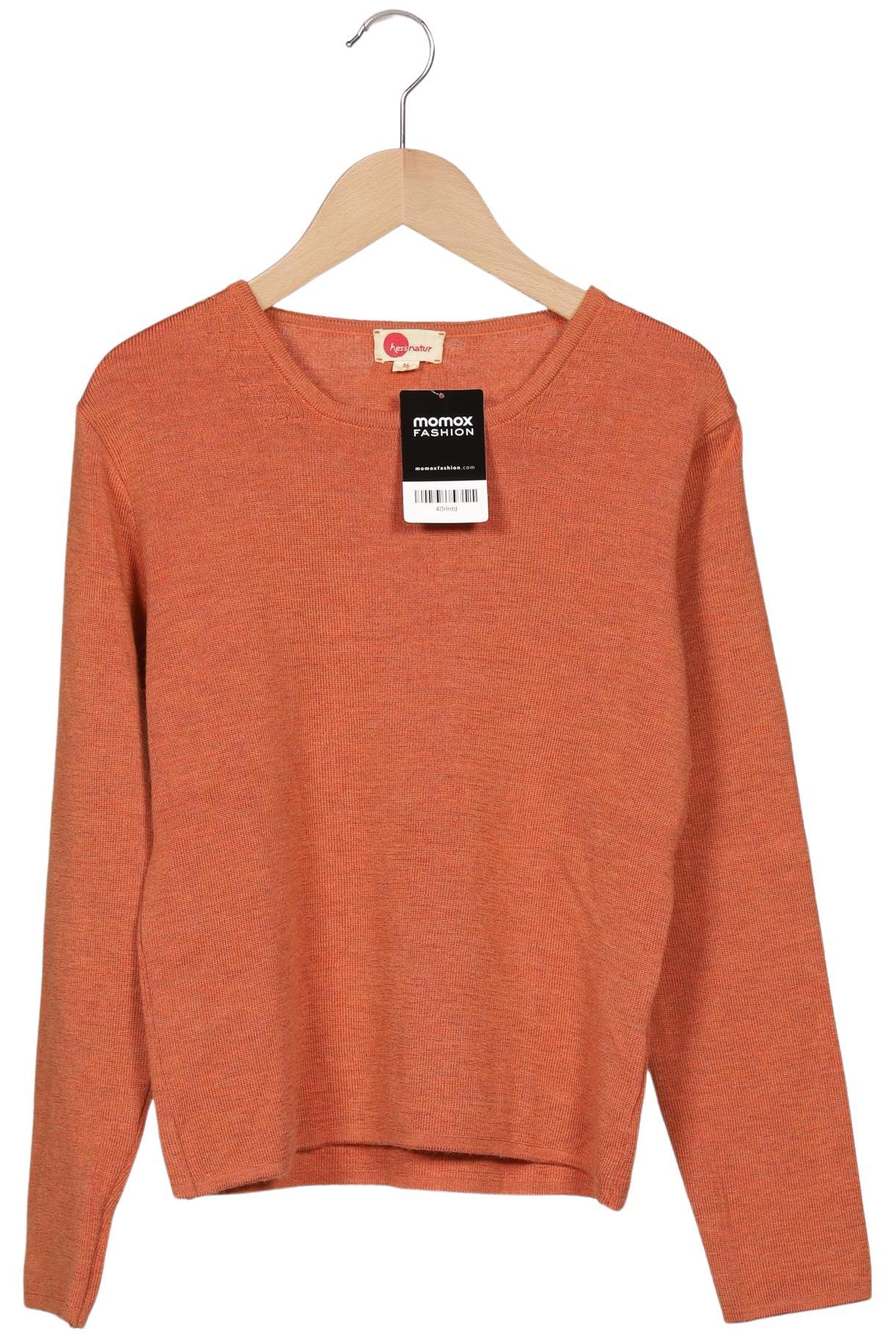 

hessnatur Damen Pullover, orange, Gr. 36