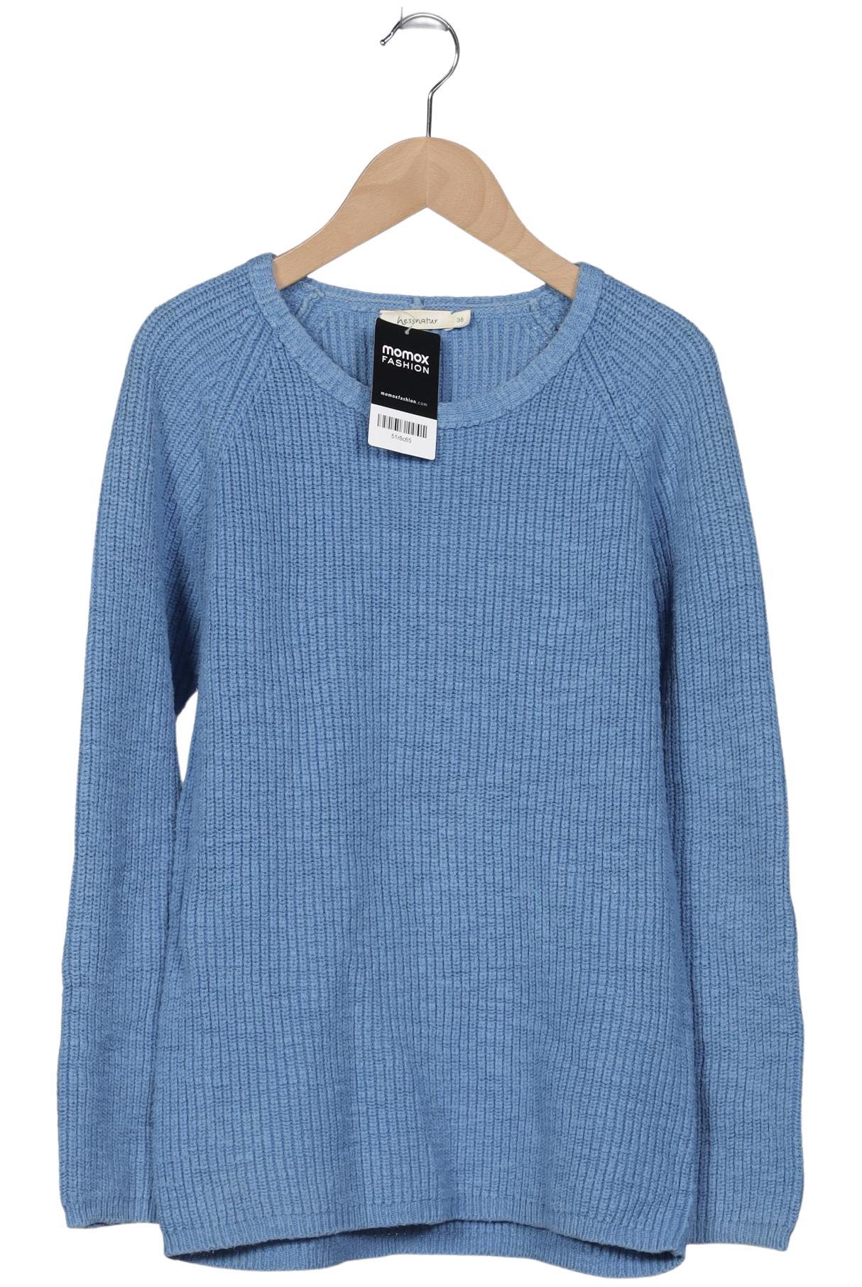 

hessnatur Damen Pullover, blau, Gr. 36