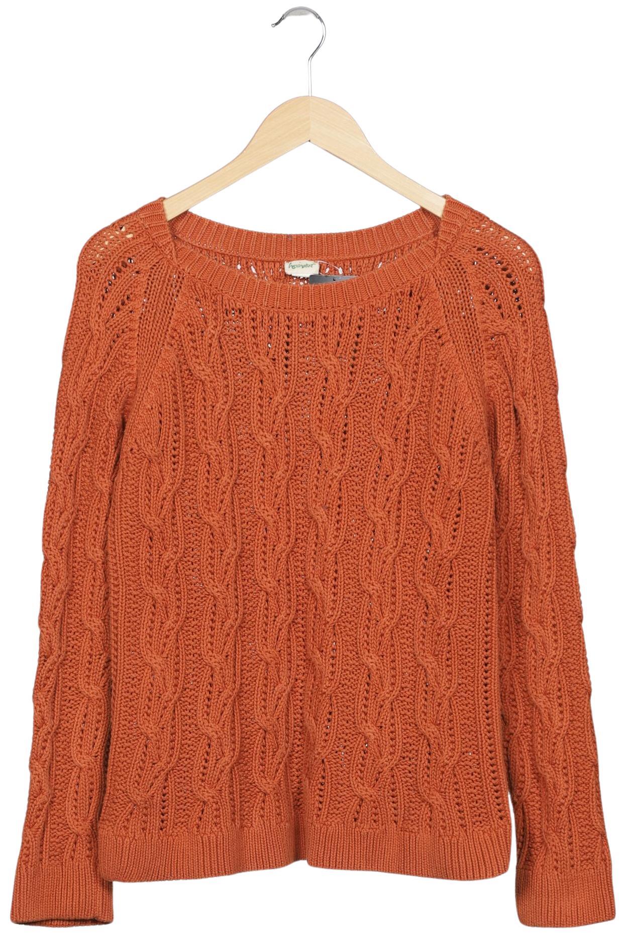 

hessnatur Damen Pullover, orange, Gr. 40
