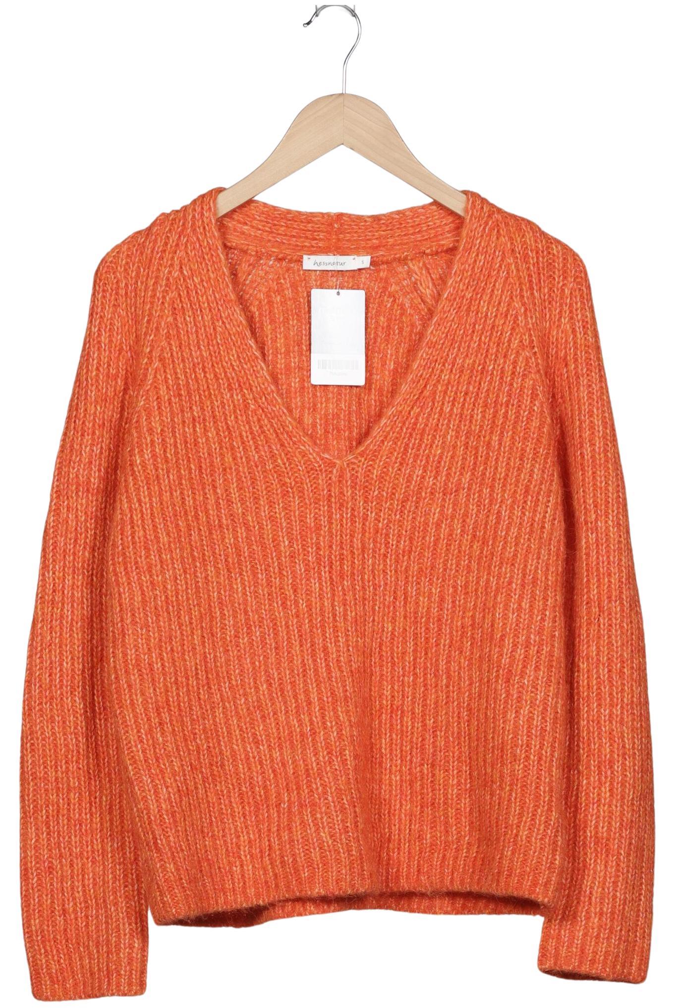

hessnatur Damen Pullover, orange, Gr. 36