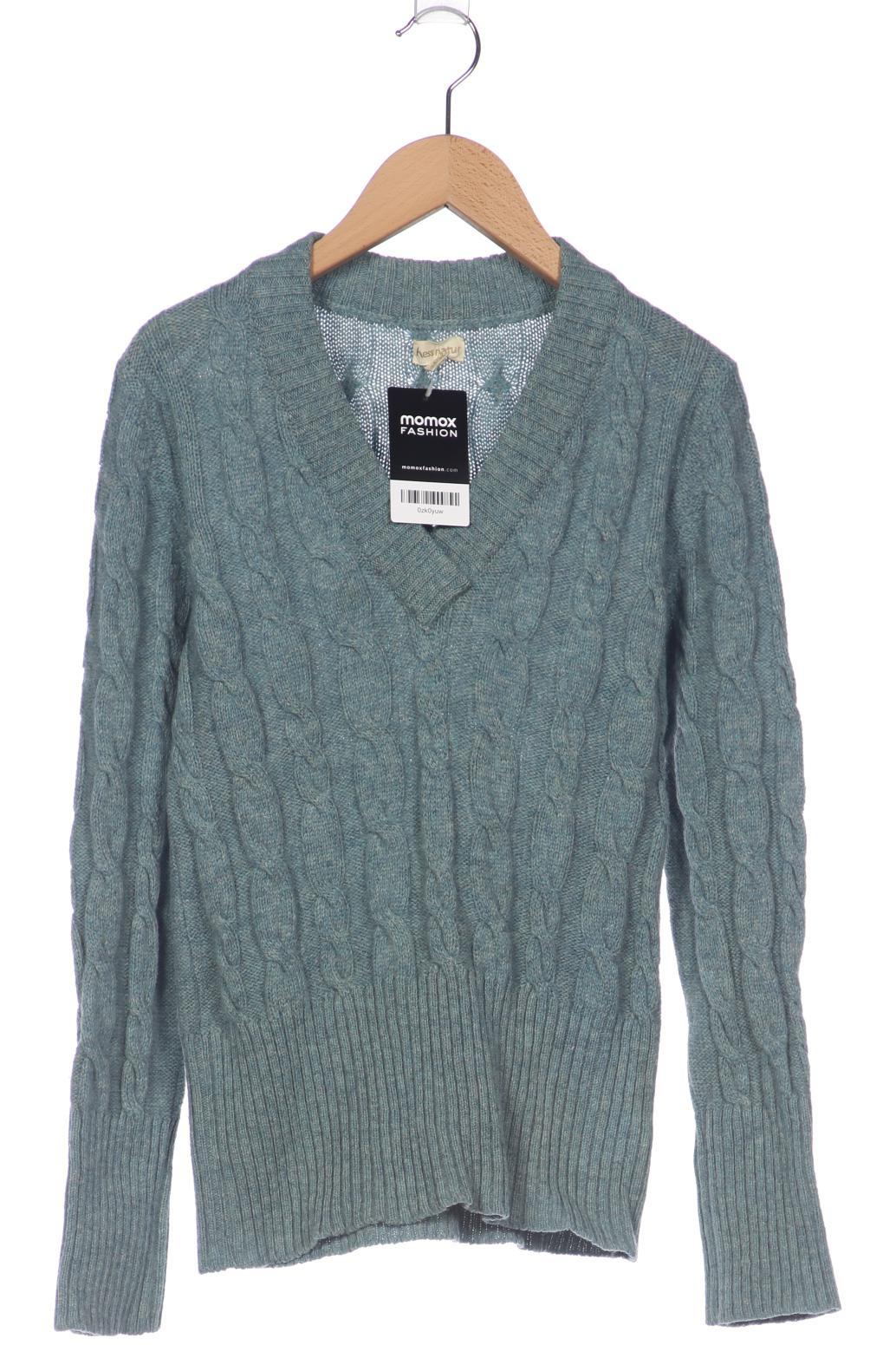 

hessnatur Damen Pullover, türkis, Gr. 34