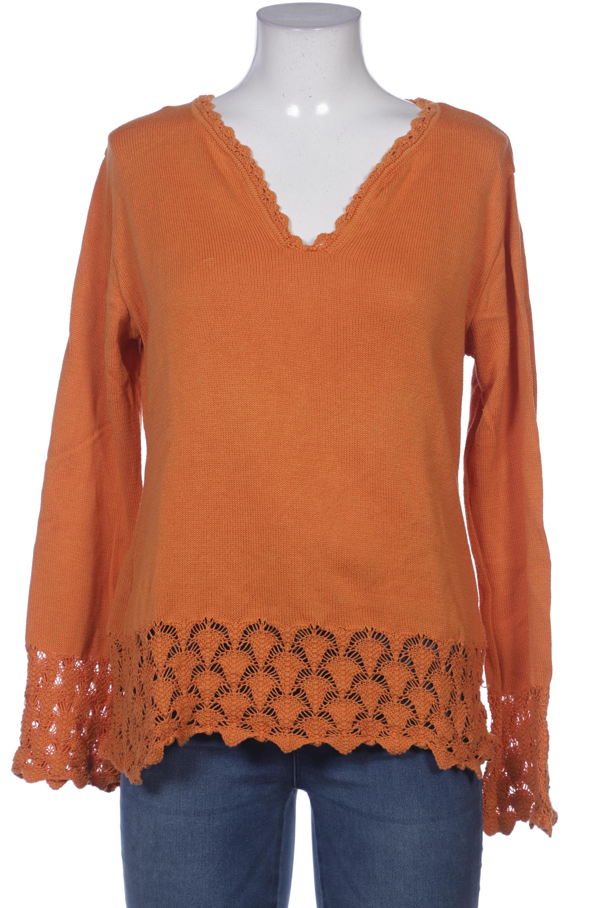

hessnatur Damen Pullover, orange, Gr. 38