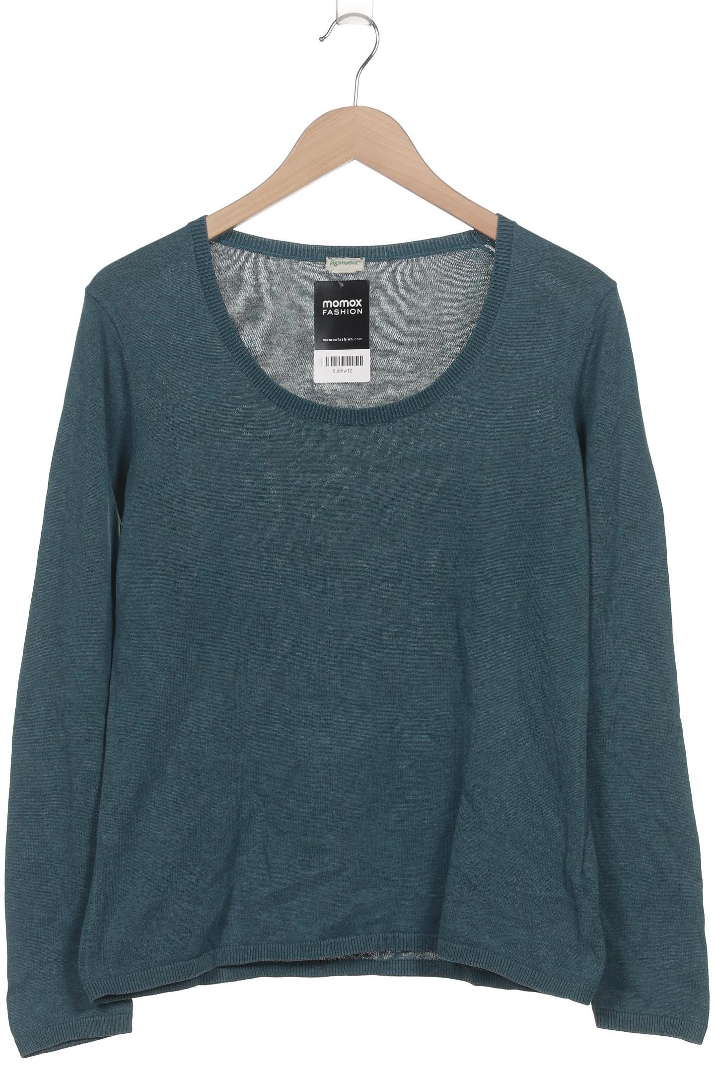 

hessnatur Damen Pullover, türkis, Gr. 40