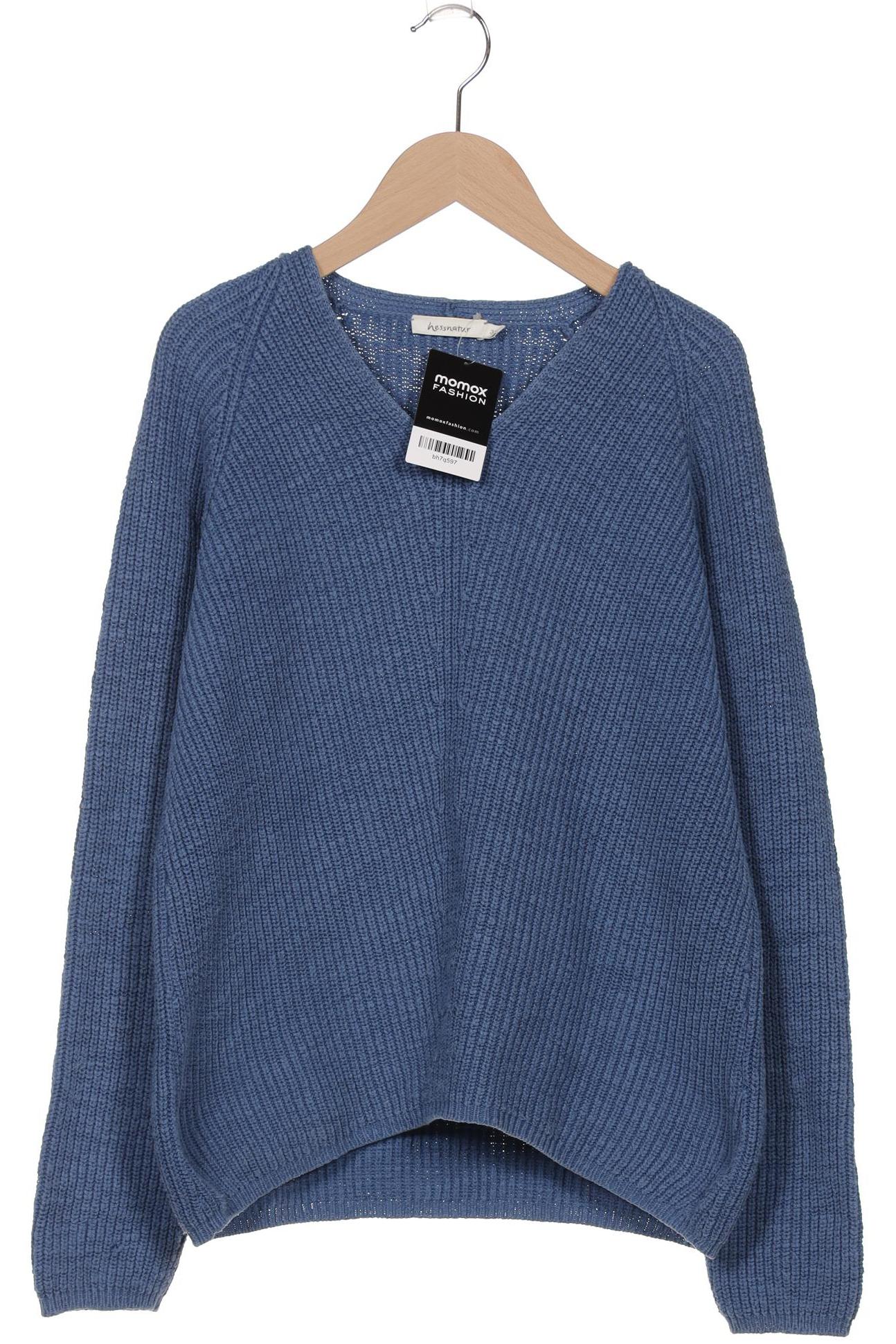 

hessnatur Damen Pullover, blau, Gr. 38