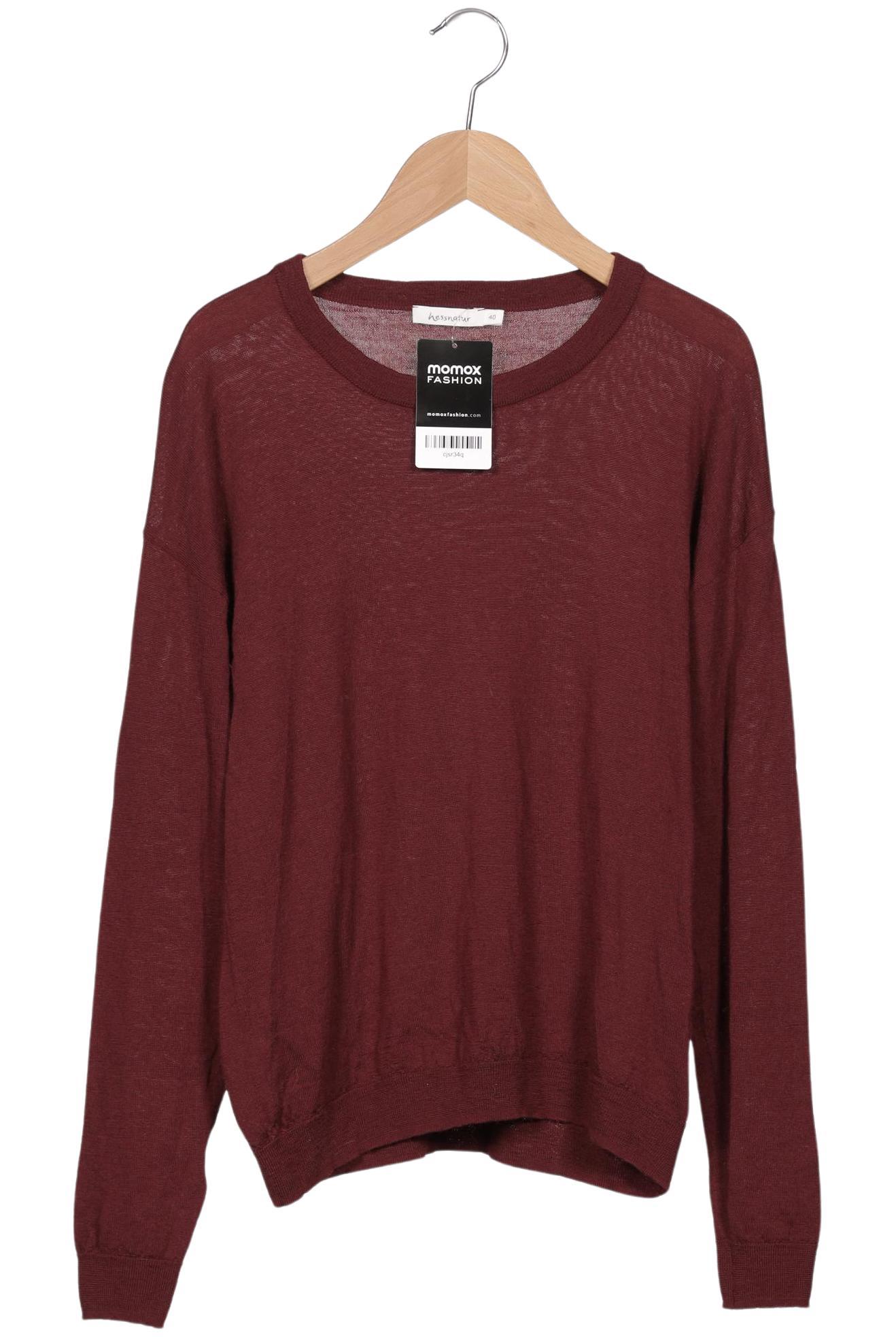 

hessnatur Damen Pullover, bordeaux, Gr. 40