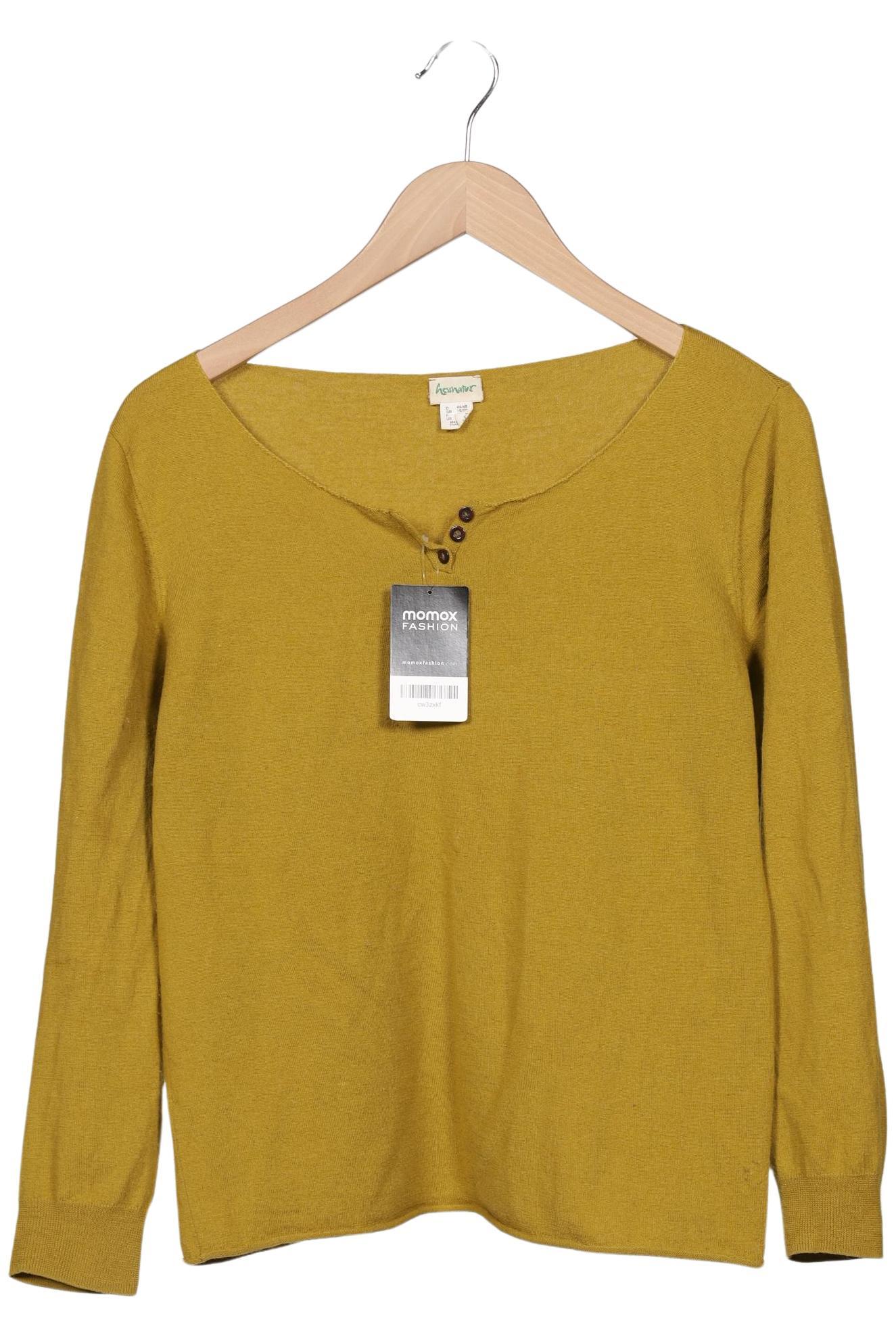 

hessnatur Damen Pullover, gelb, Gr. 44