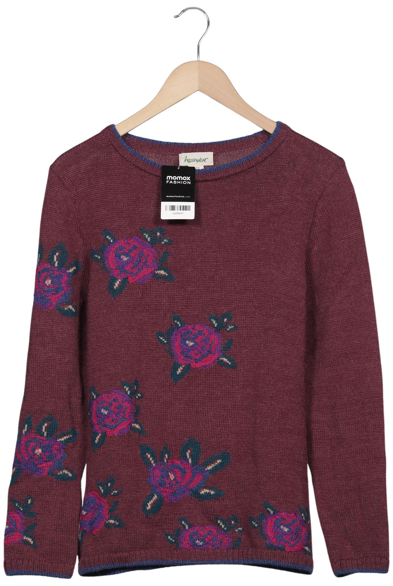 

hessnatur Damen Pullover, bordeaux, Gr. 40