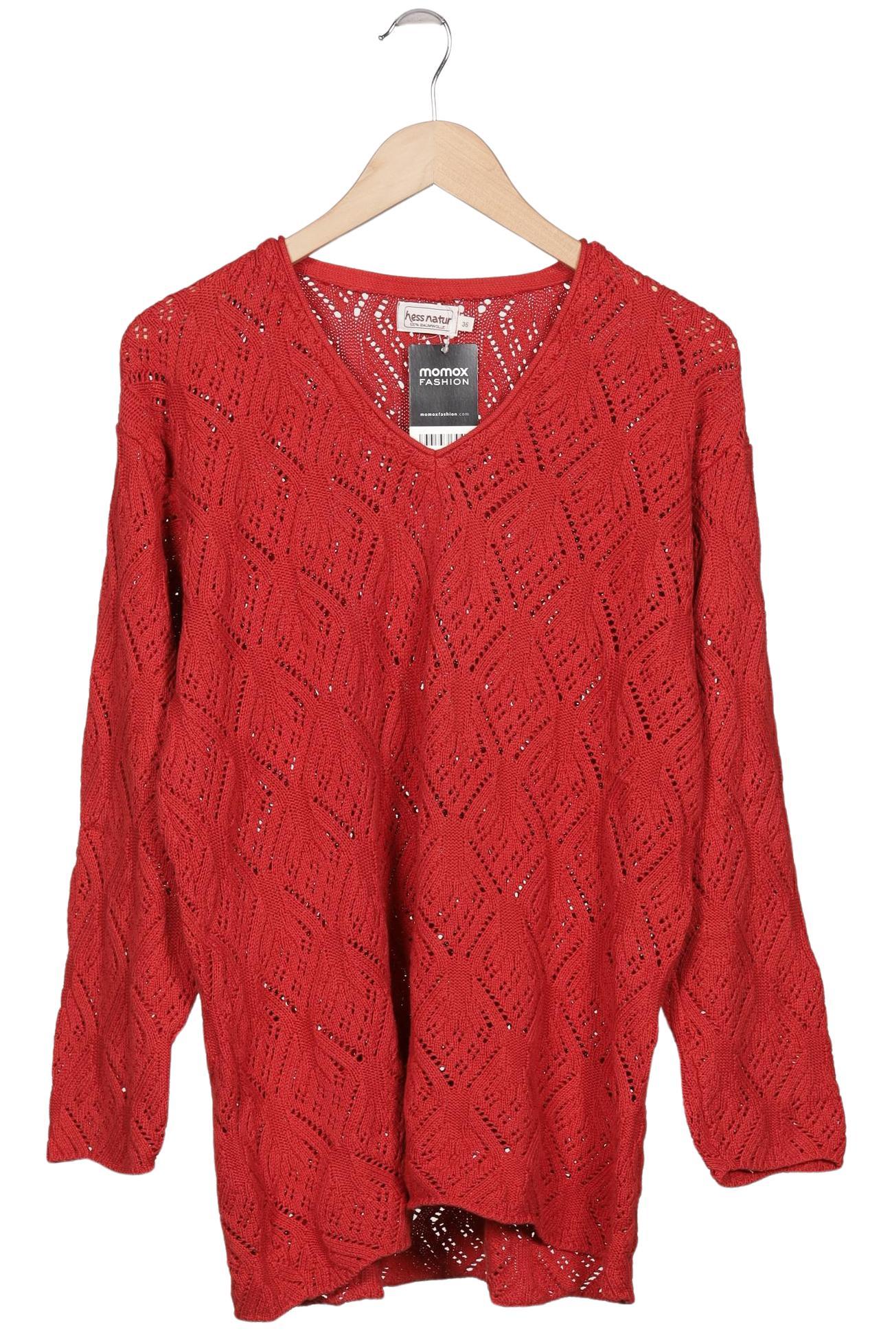 

hessnatur Damen Pullover, rot, Gr. 36