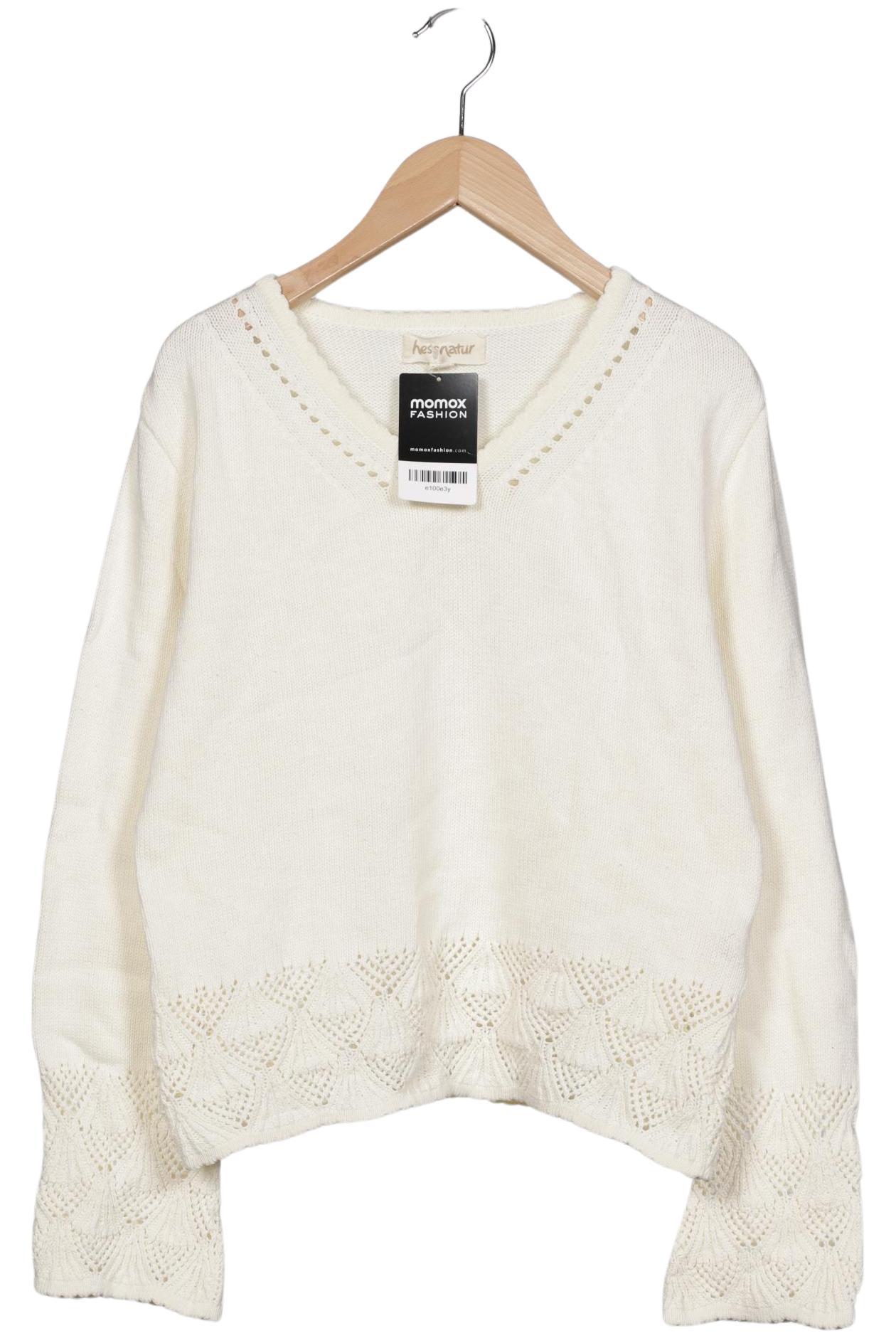 

hessnatur Damen Pullover, cremeweiß, Gr. 34