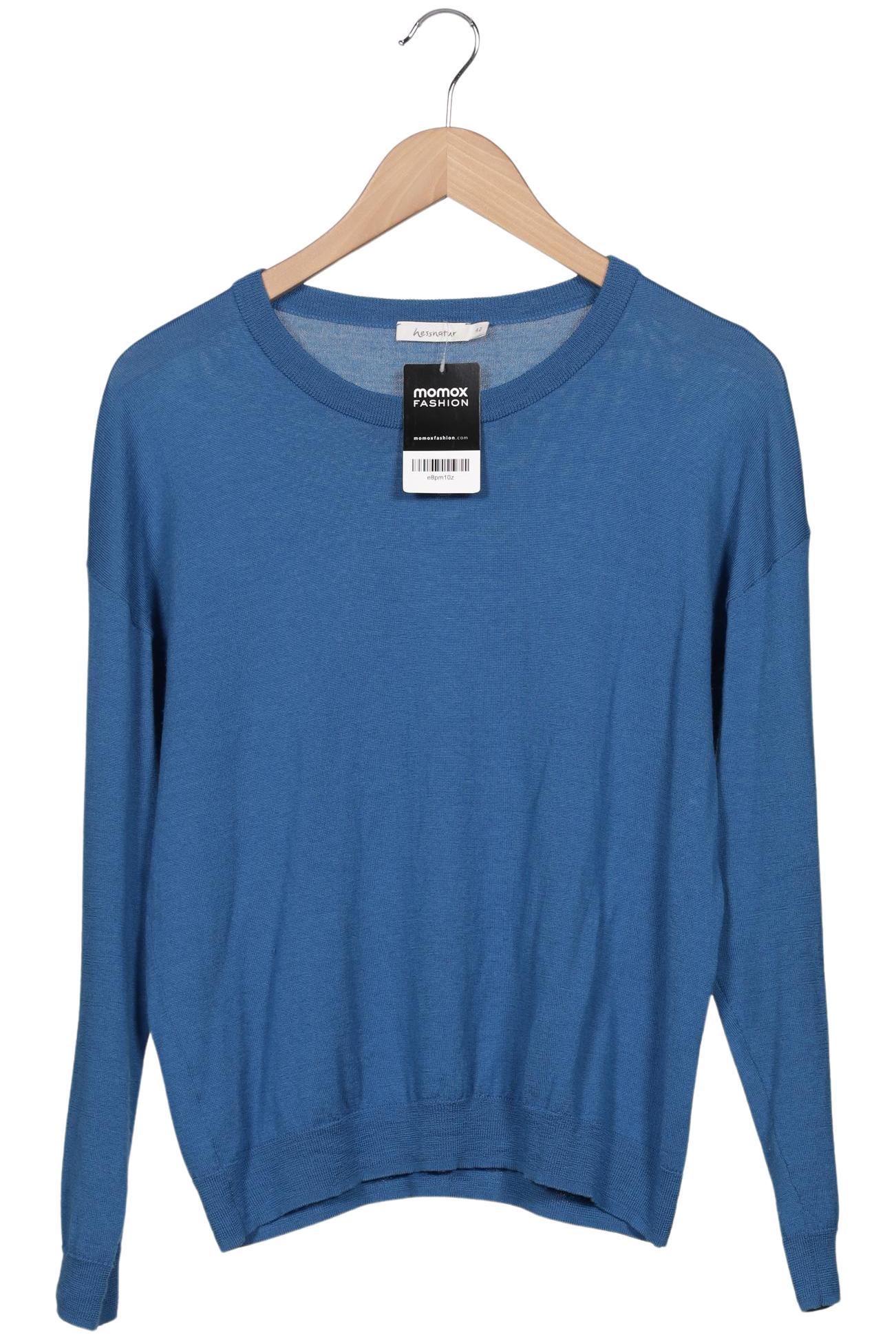 

hessnatur Damen Pullover, blau, Gr. 42
