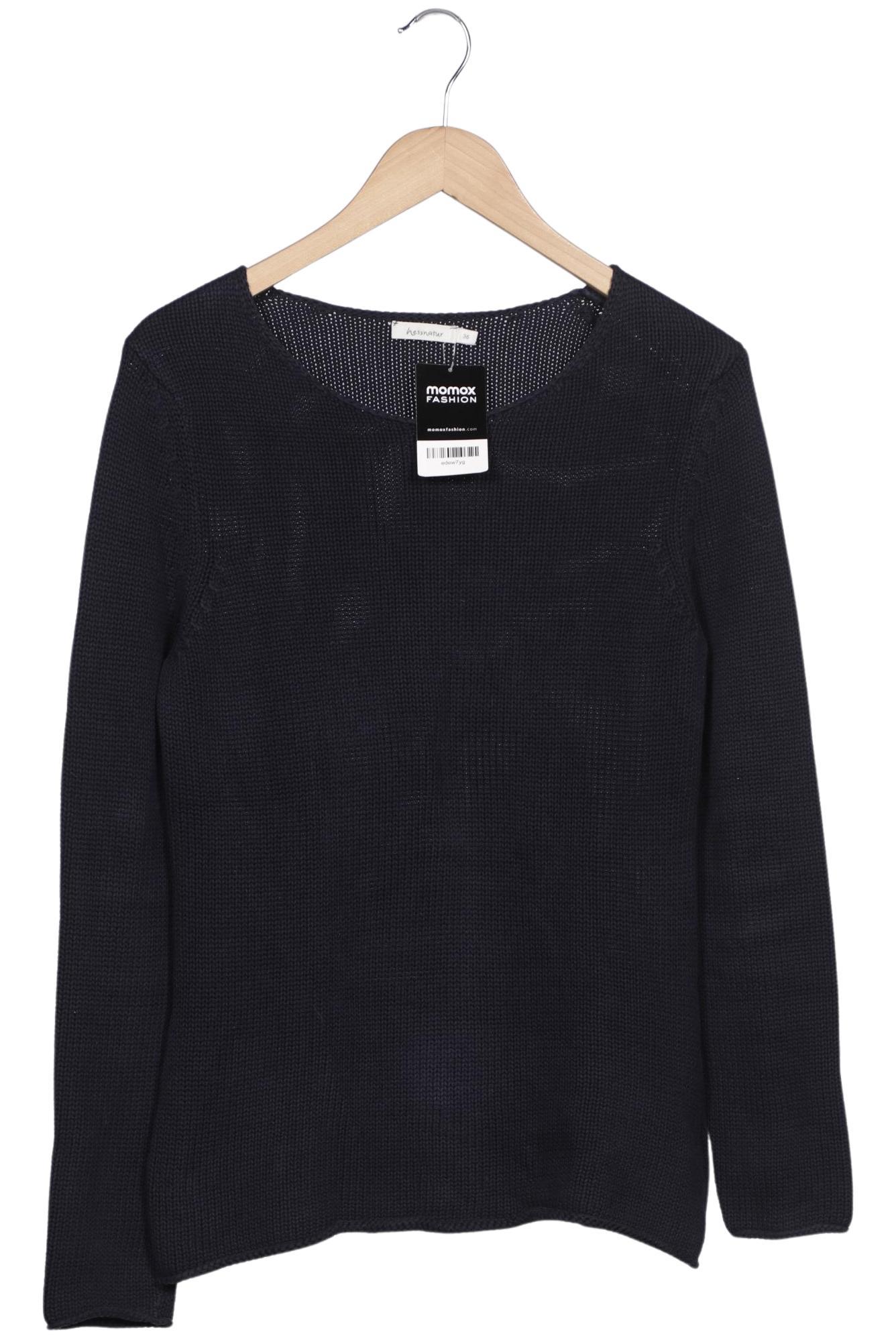 

hessnatur Damen Pullover, marineblau, Gr. 36