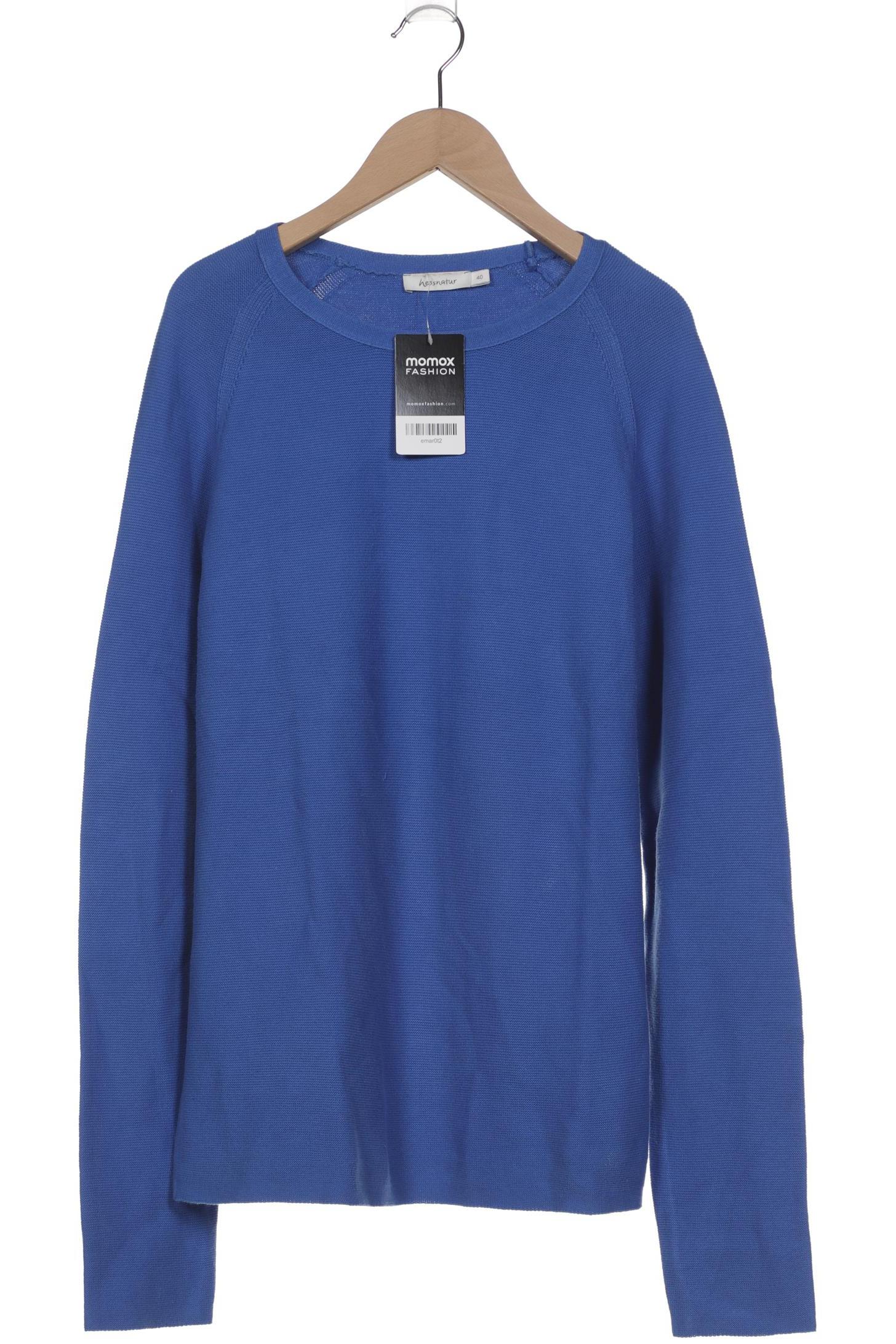 

hessnatur Damen Pullover, blau, Gr. 40
