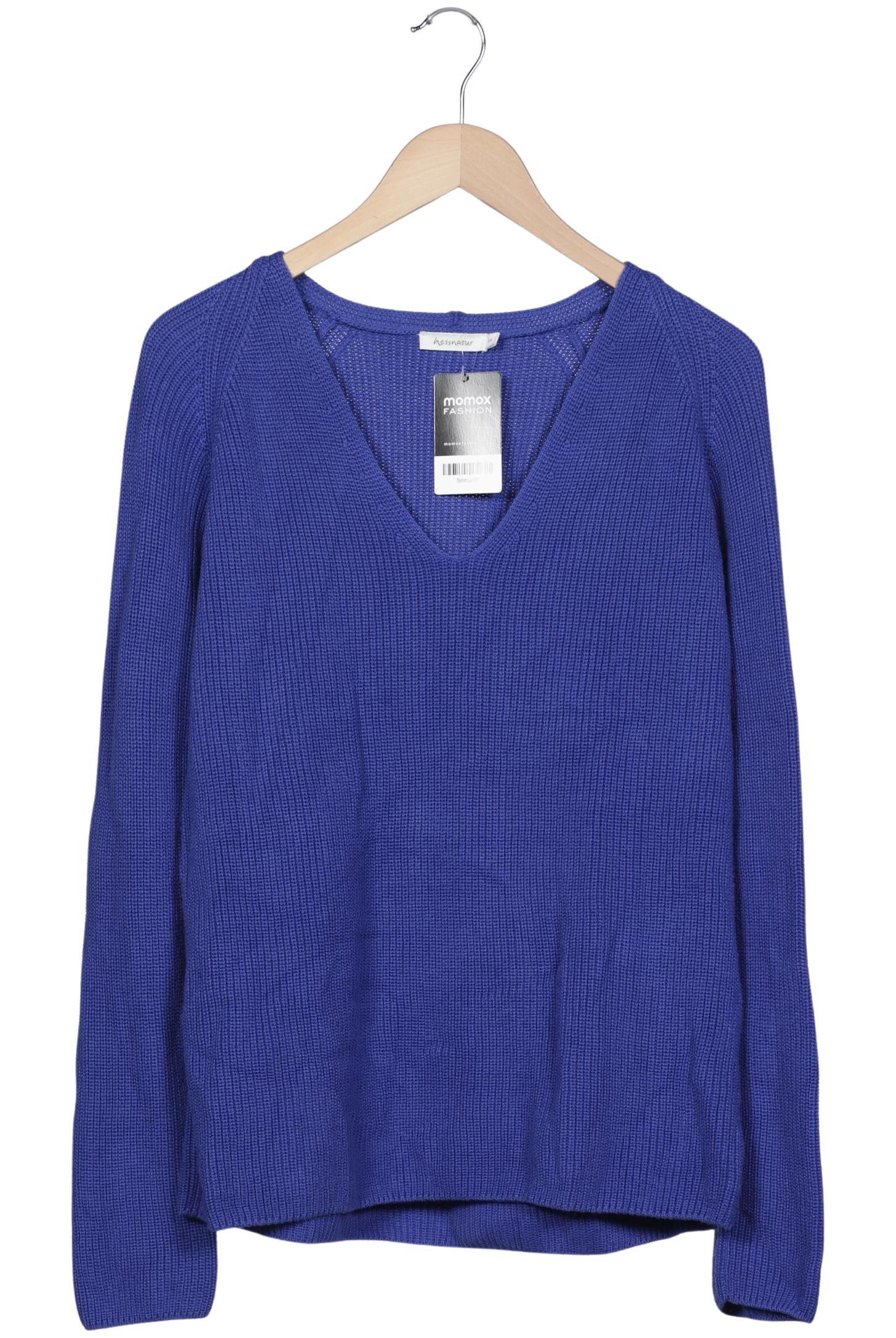 

hessnatur Damen Pullover, blau, Gr. 44