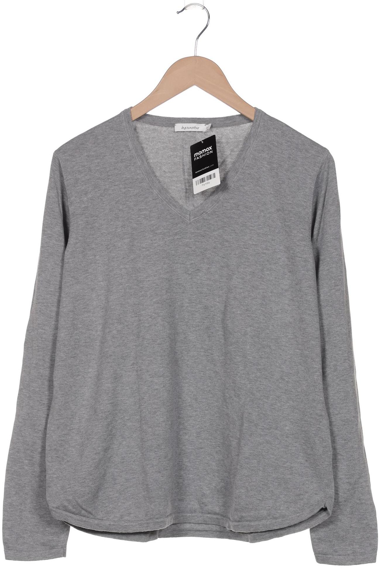 

hessnatur Damen Pullover, grau, Gr. 48