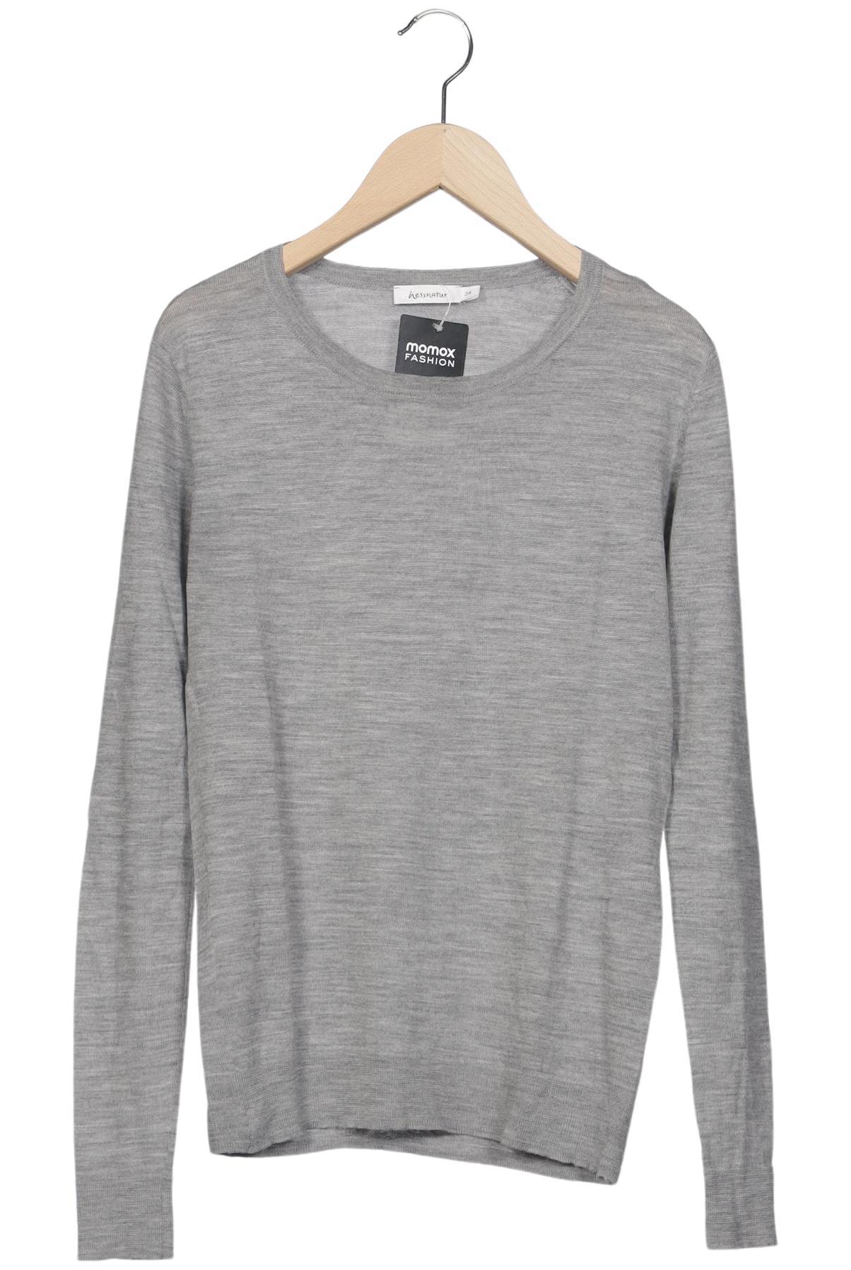 

hessnatur Damen Pullover, grau, Gr. 34