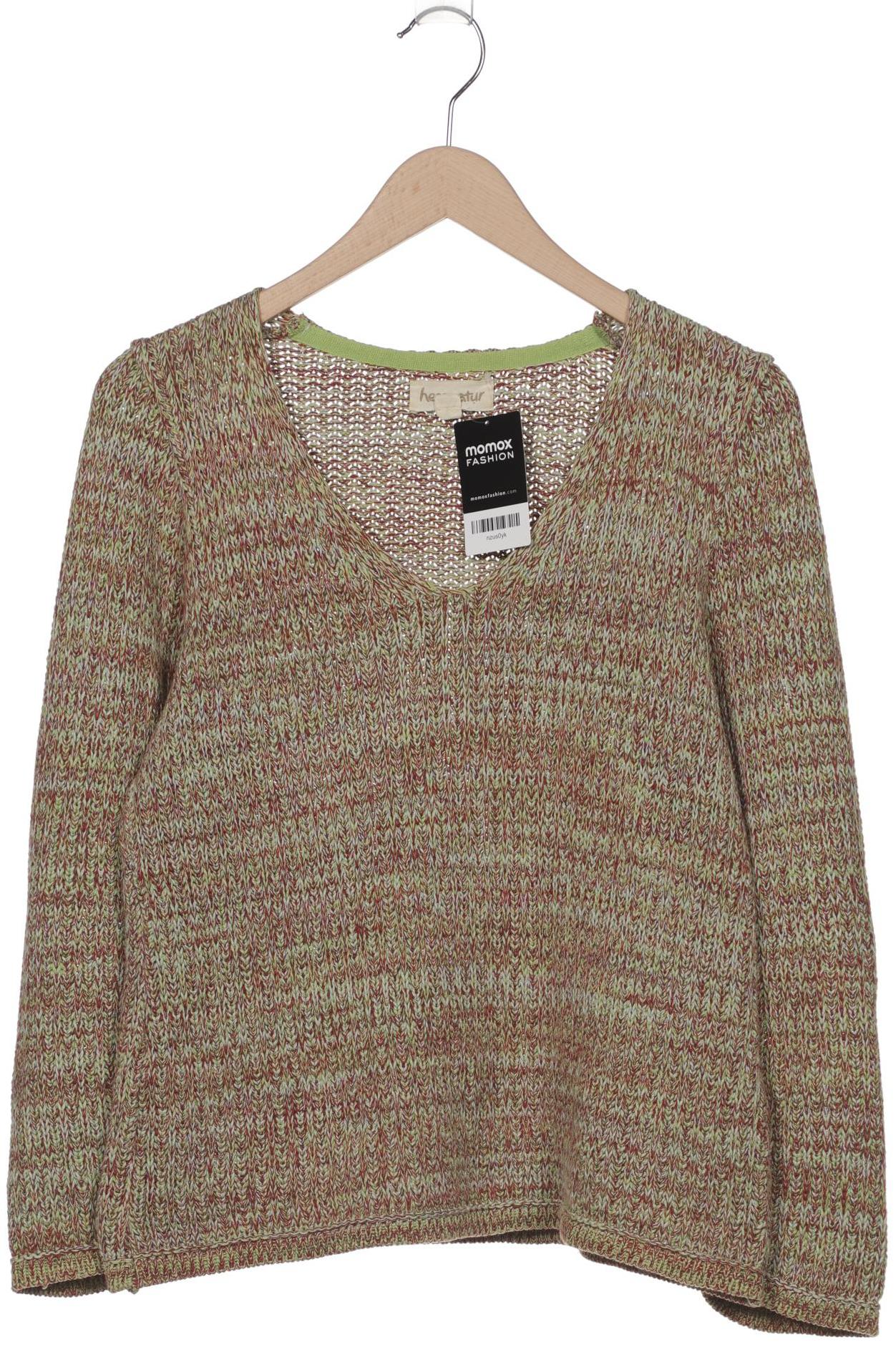 

hessnatur Damen Pullover, grün, Gr. 34