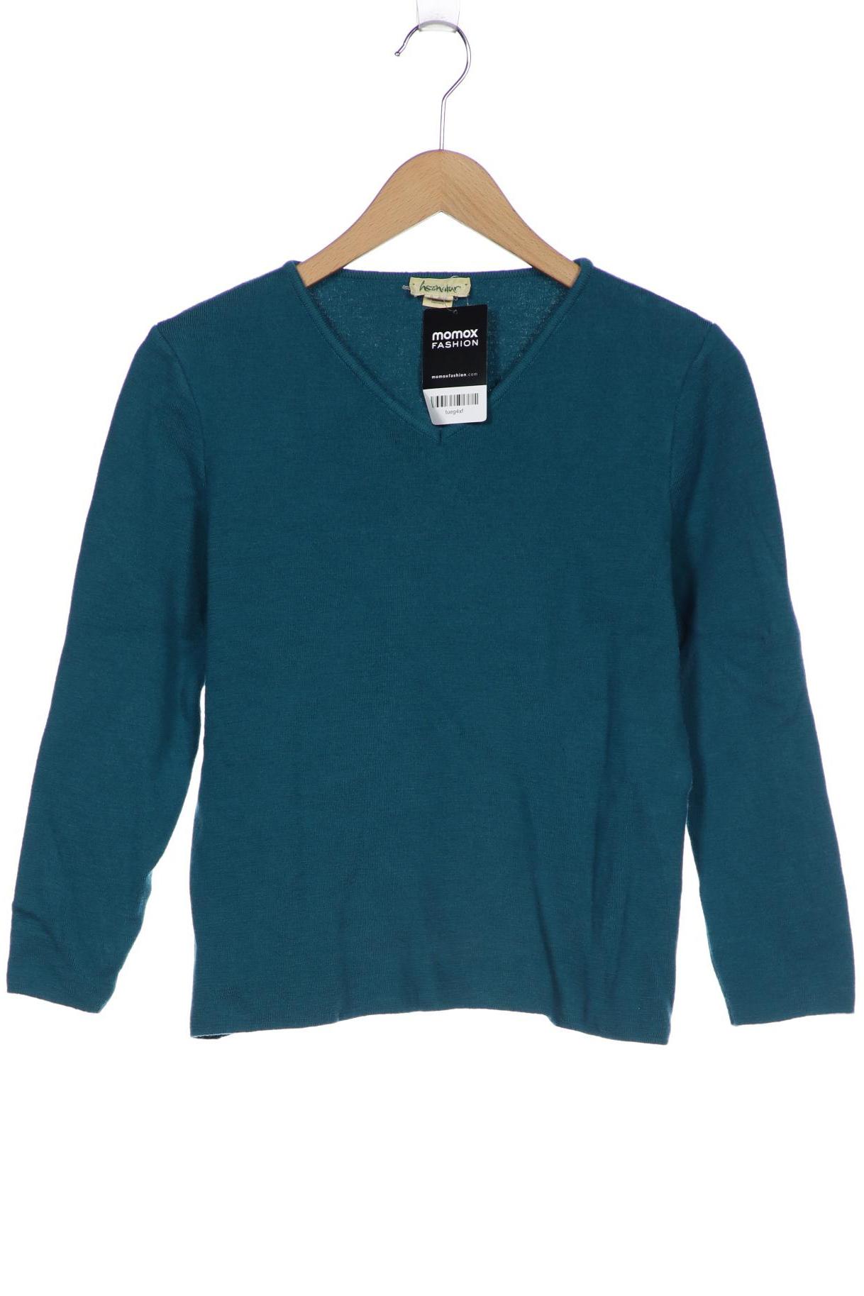 

hessnatur Damen Pullover, türkis, Gr. 40