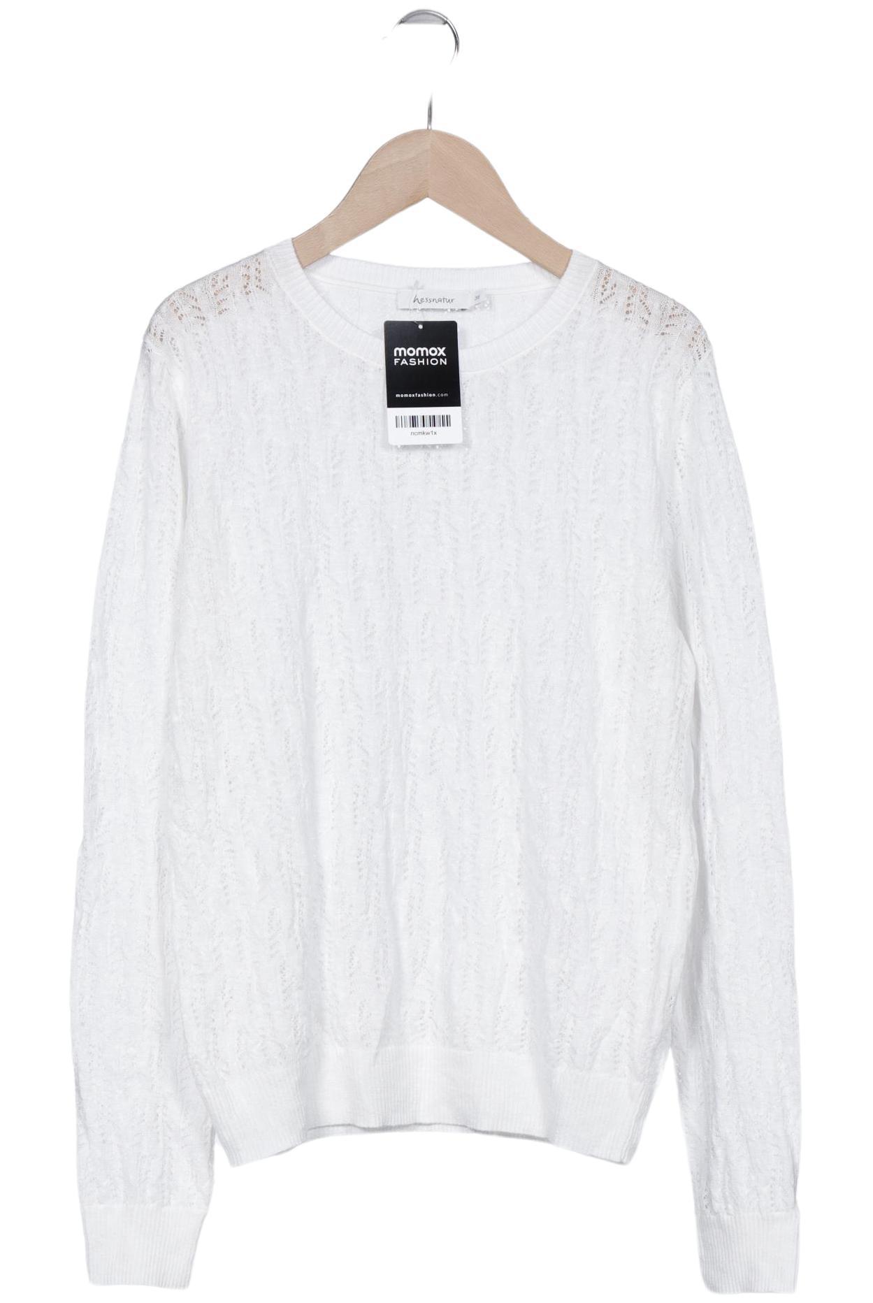 

hessnatur Damen Pullover, weiß, Gr. 36