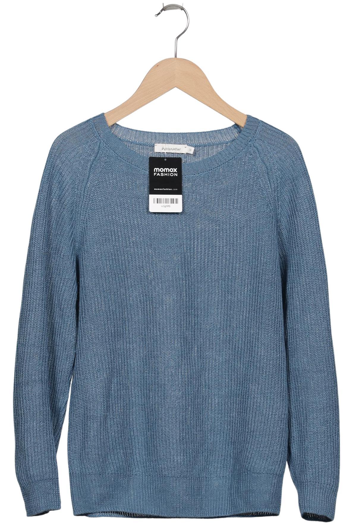 

hessnatur Damen Pullover, blau, Gr. 34