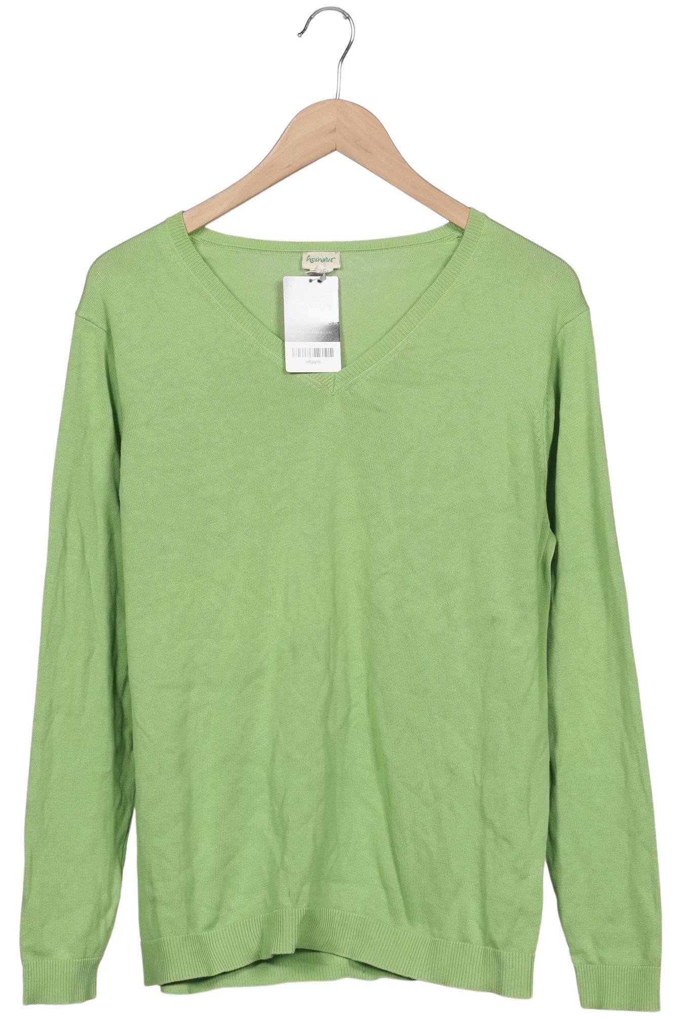 

hessnatur Damen Pullover, hellgrün, Gr. 44