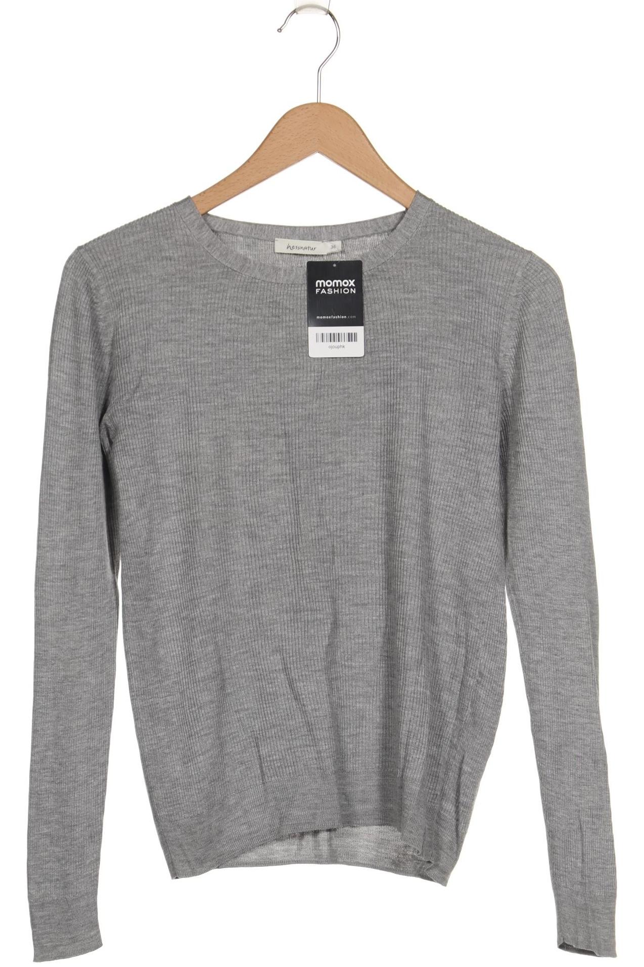 

hessnatur Damen Pullover, grau, Gr. 36