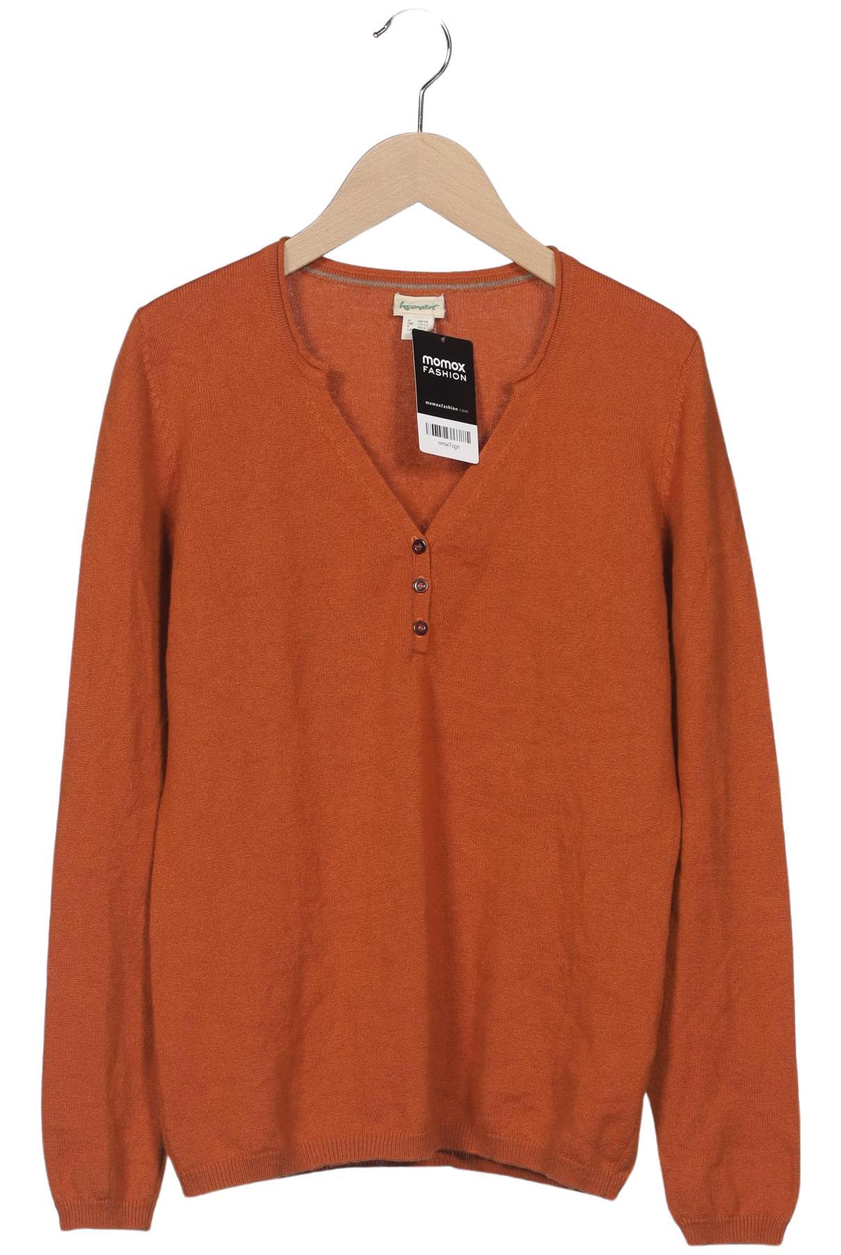 

hessnatur Damen Pullover, orange, Gr. 36