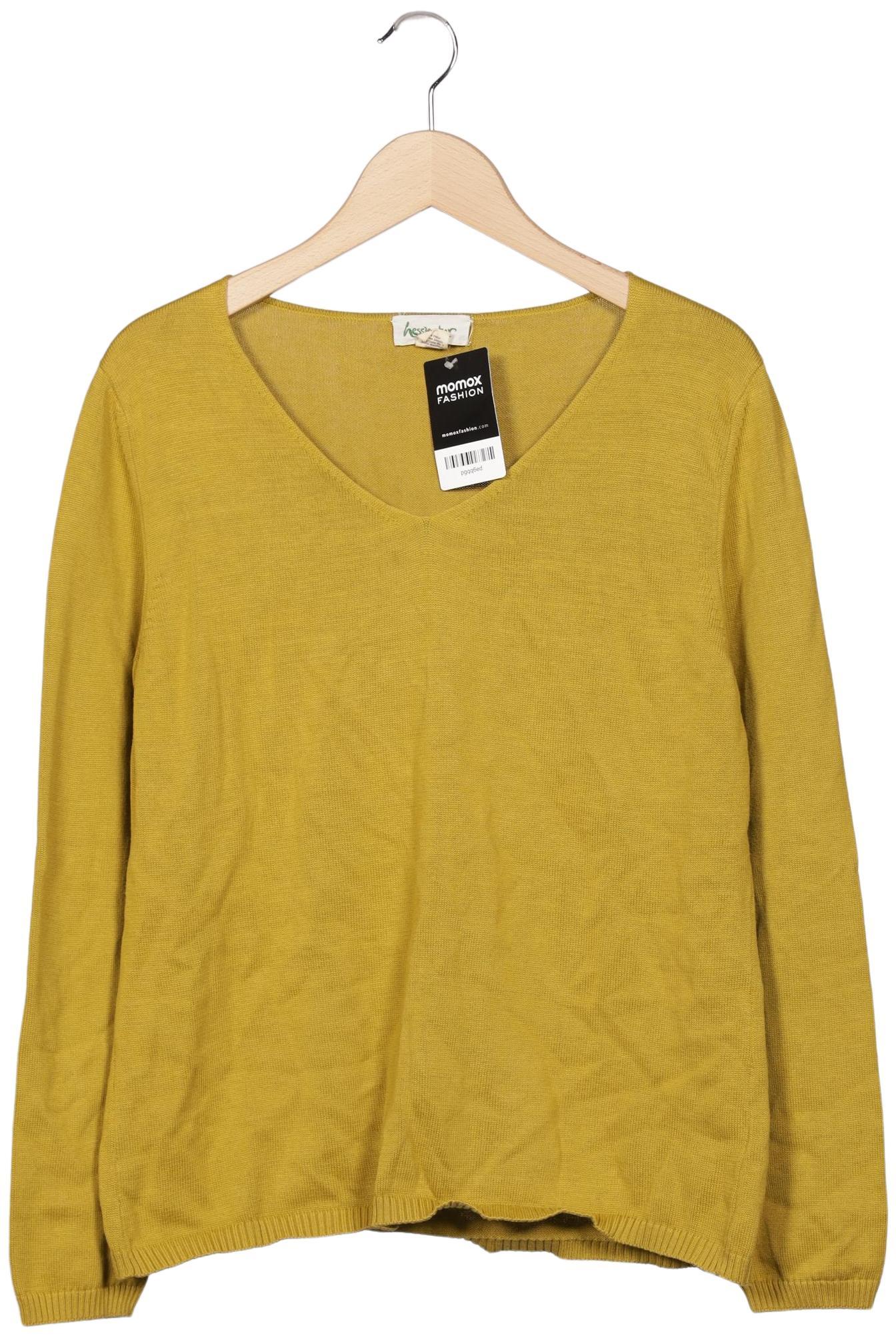 

hessnatur Damen Pullover, gelb, Gr. 40