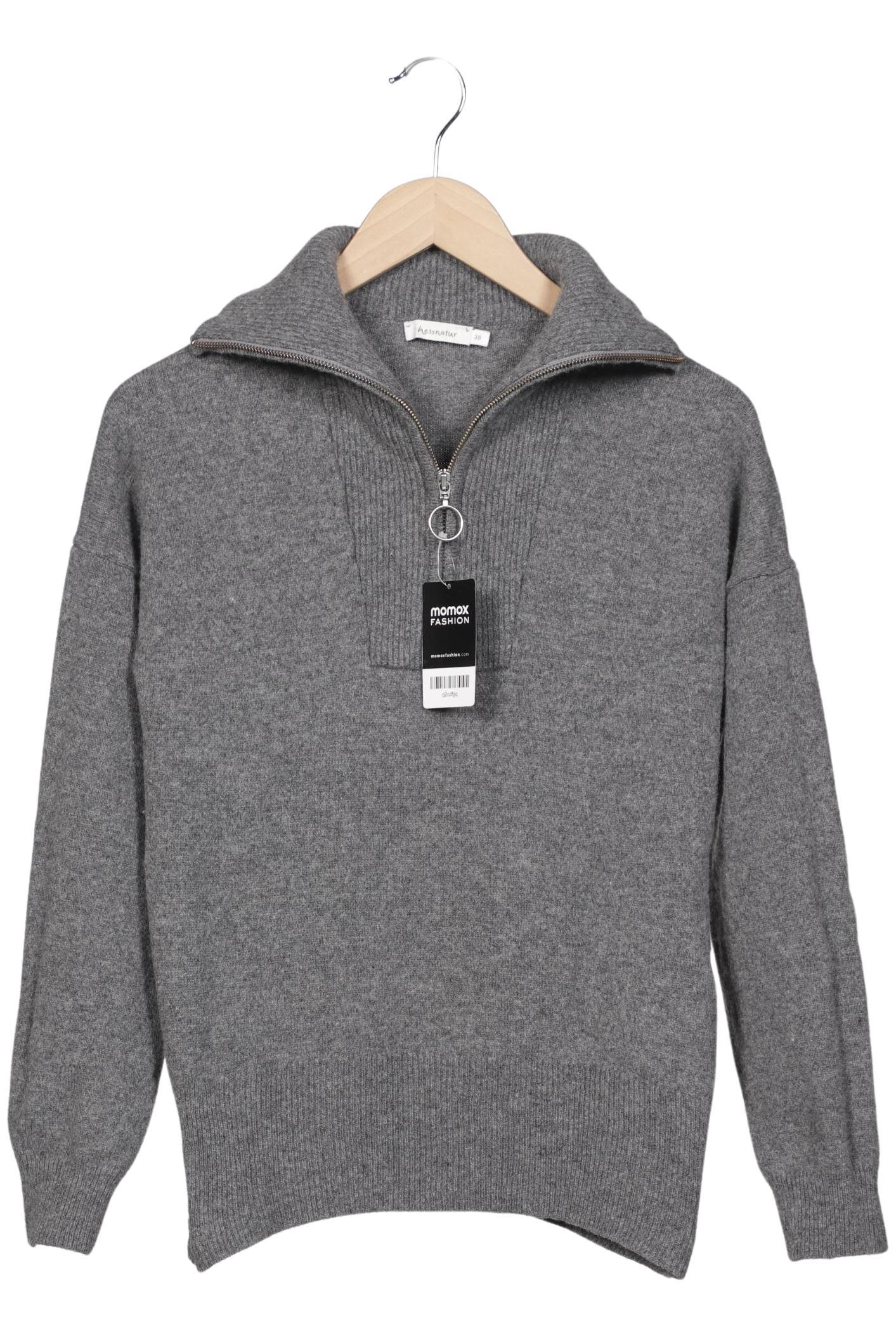 

hessnatur Damen Pullover, grau, Gr. 38