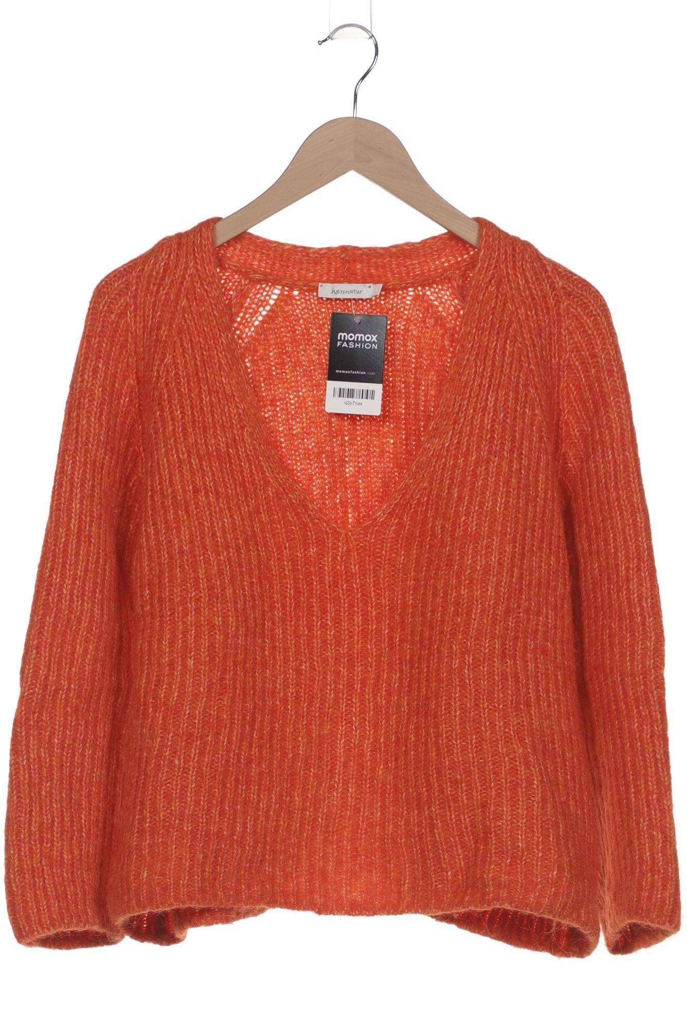 

hessnatur Damen Pullover, orange, Gr. 42