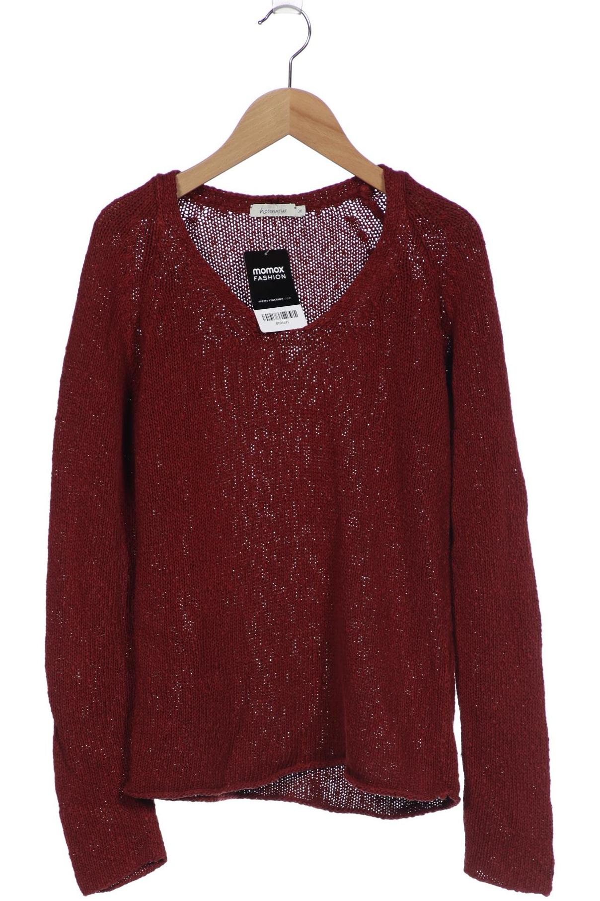 

hessnatur Damen Pullover, bordeaux, Gr. 36