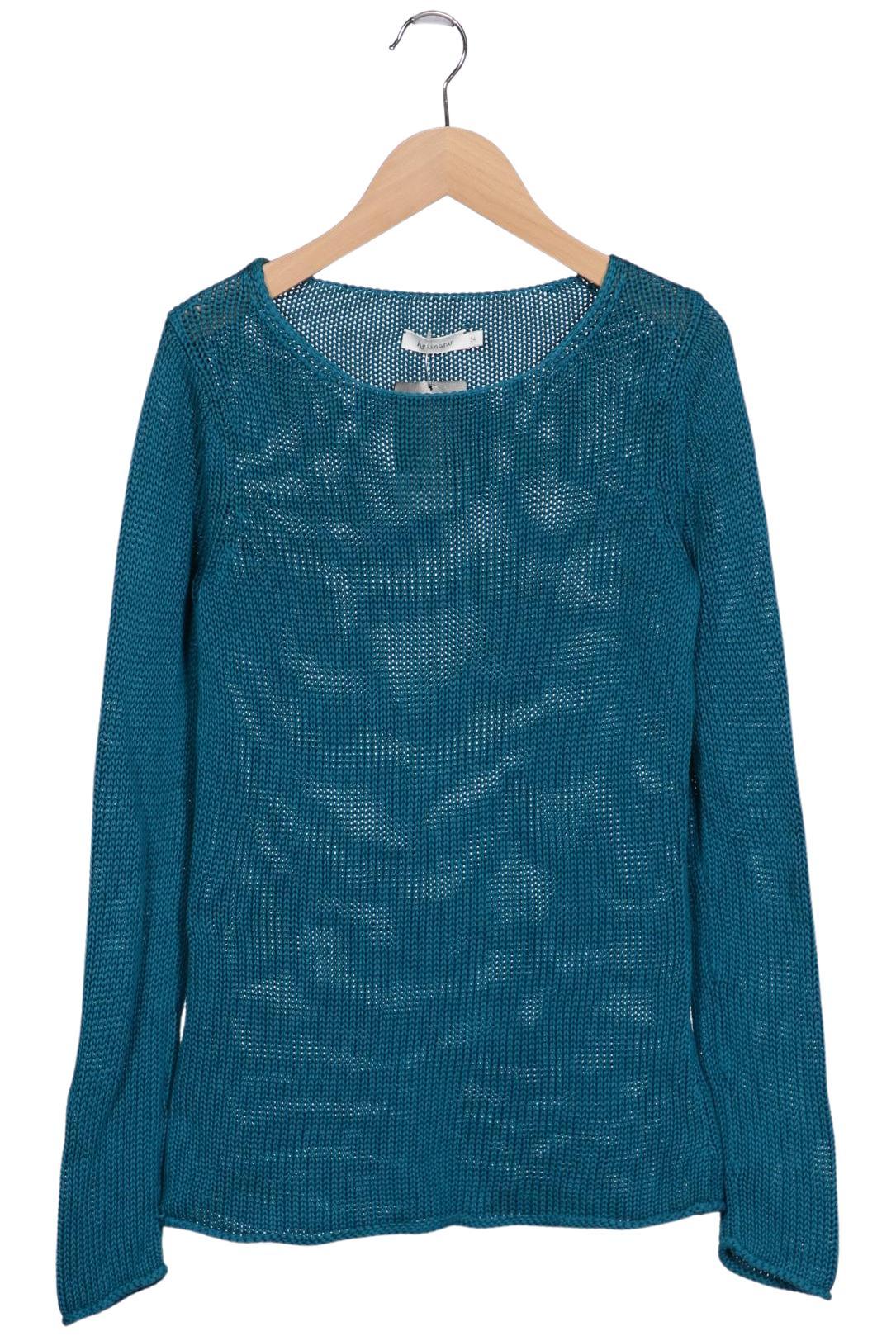

hessnatur Damen Pullover, türkis, Gr. 34