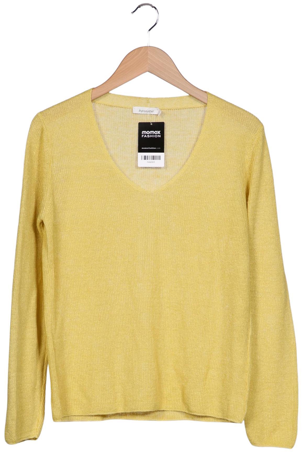 

hessnatur Damen Pullover, gelb, Gr. 38