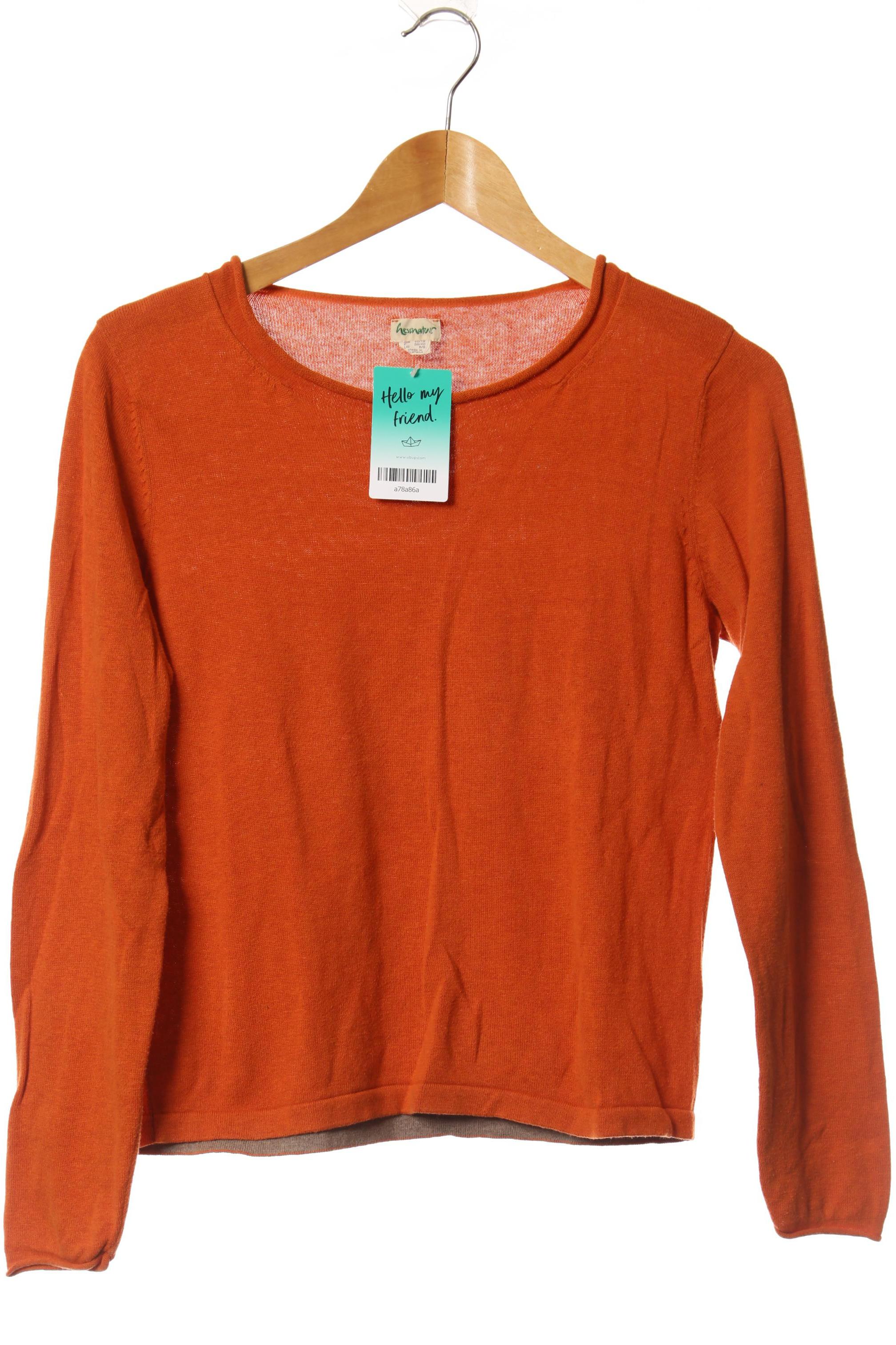 

hessnatur Damen Pullover, orange, Gr. 36