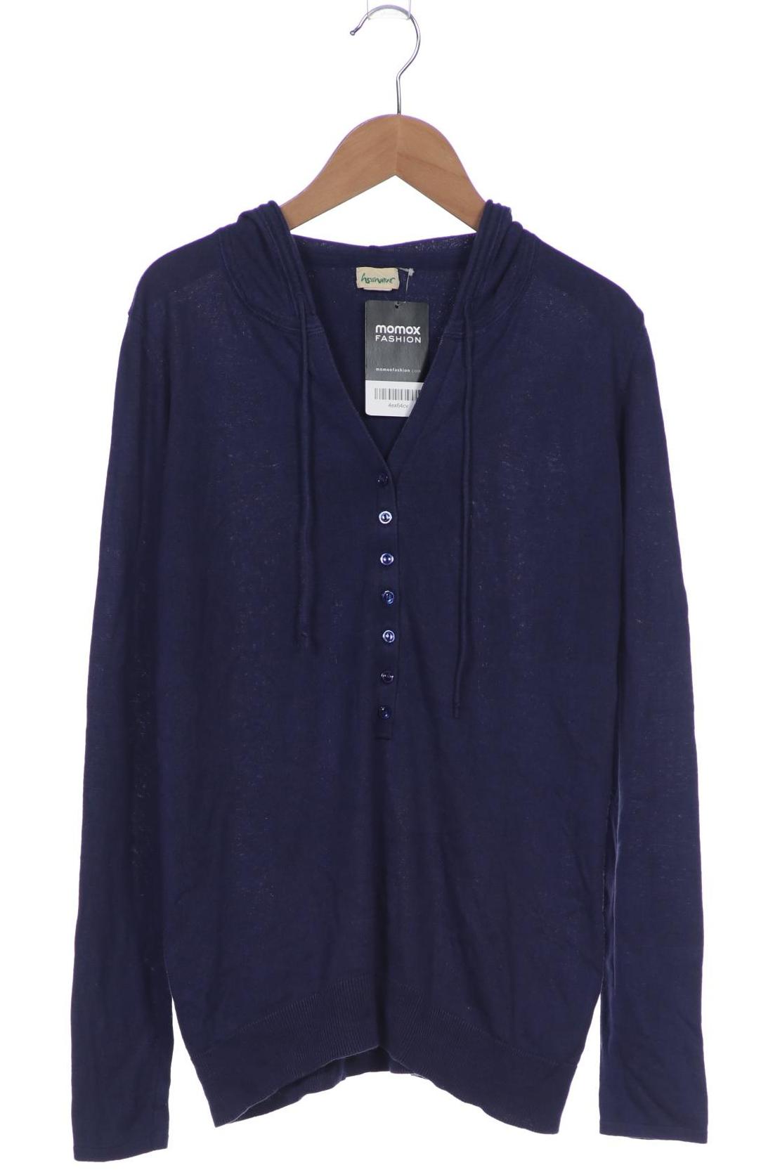 

hessnatur Damen Pullover, marineblau, Gr. 36