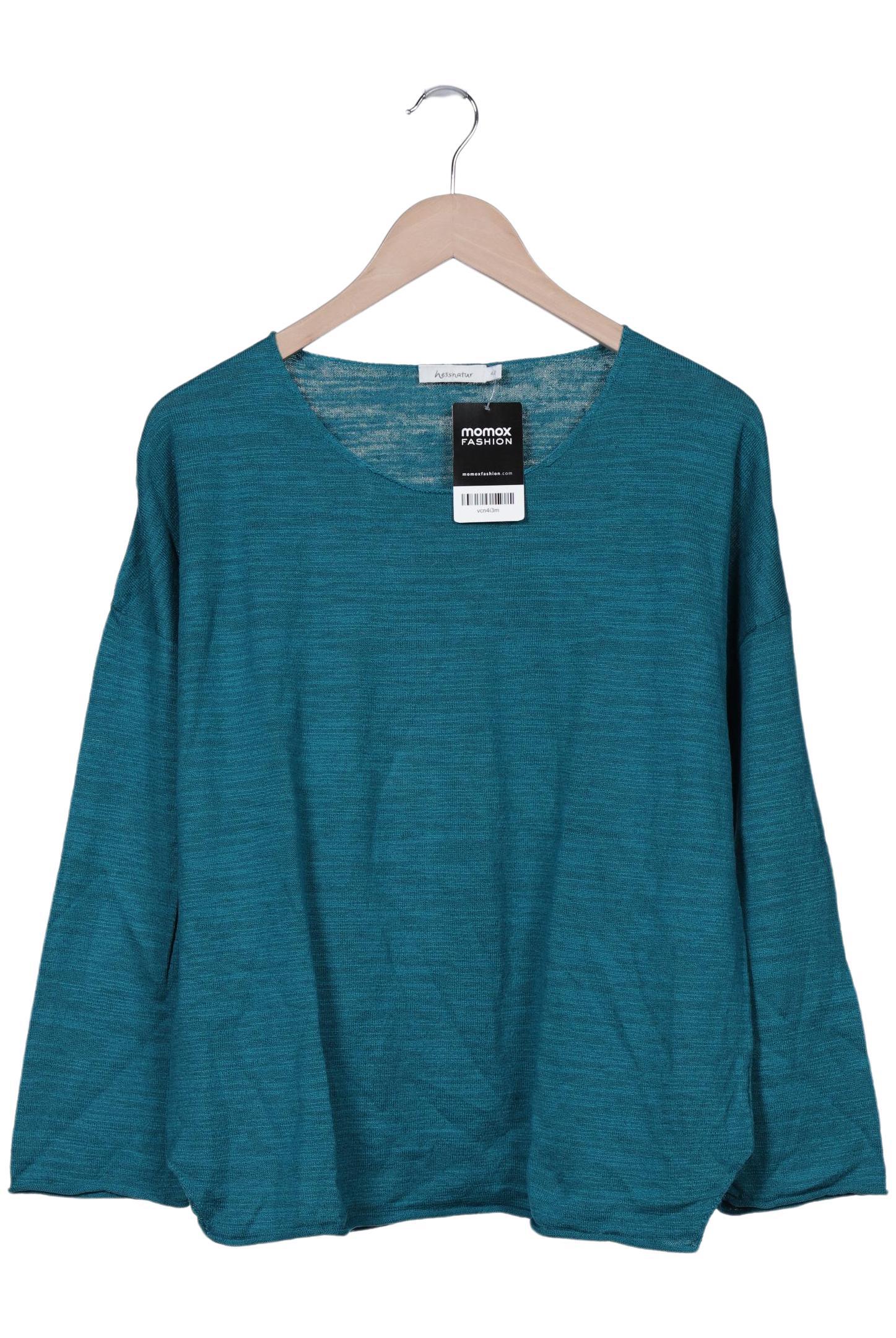 

hessnatur Damen Pullover, türkis, Gr. 42
