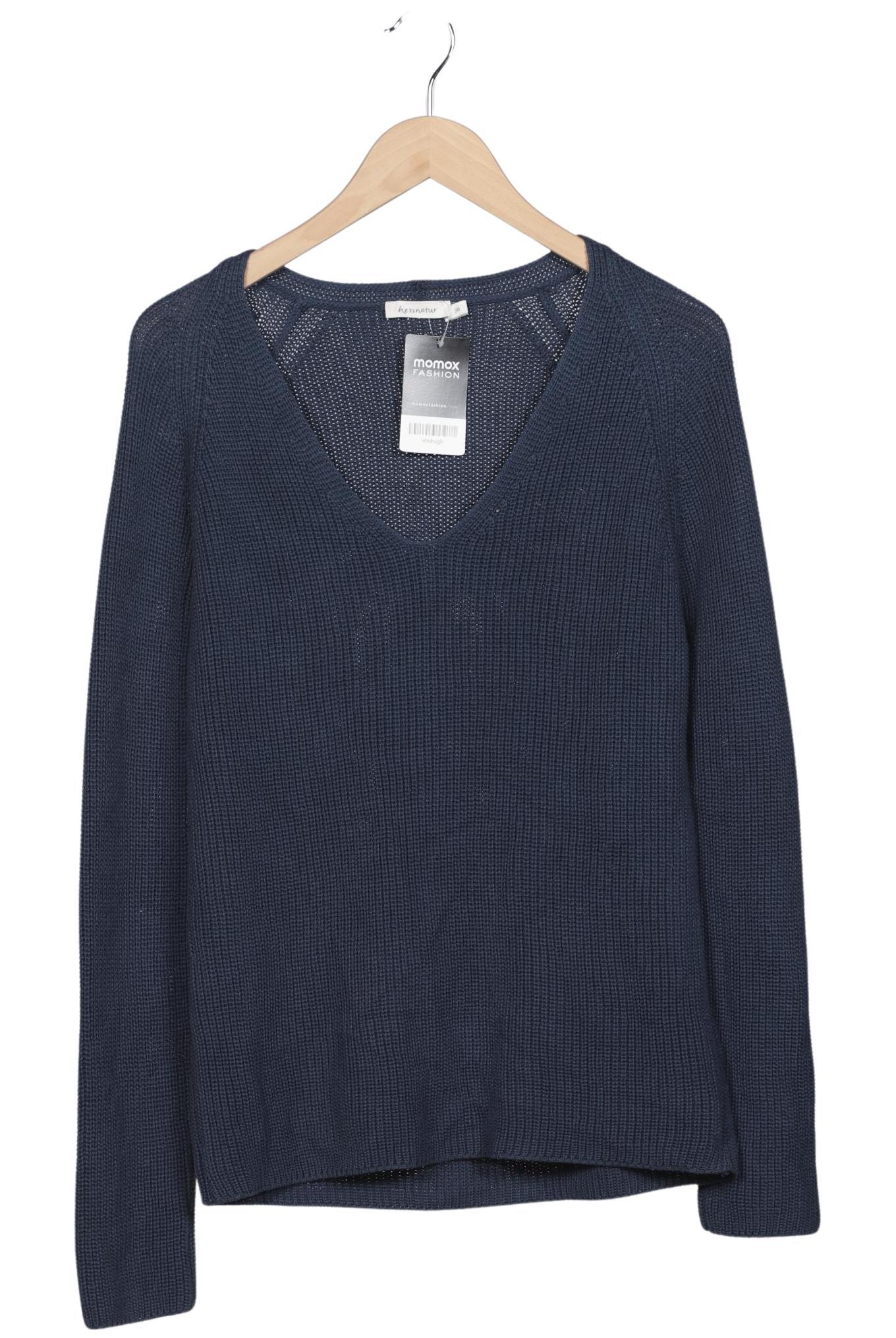 

hessnatur Damen Pullover, marineblau, Gr. 38