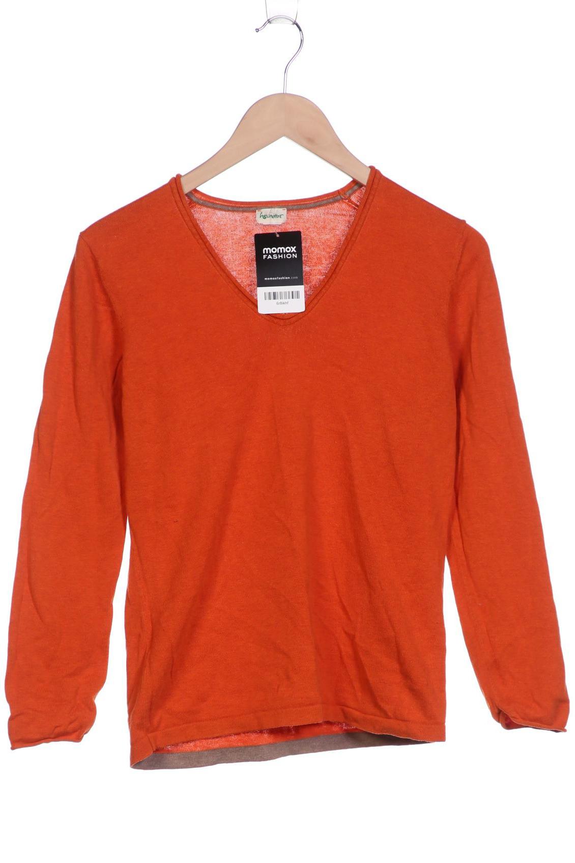 

hessnatur Damen Pullover, orange, Gr. 40