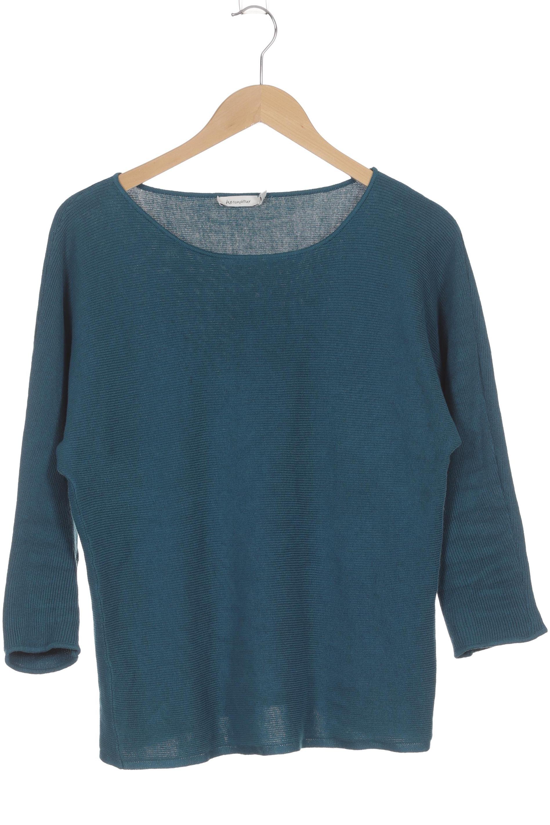 

hessnatur Damen Pullover, türkis, Gr. 36