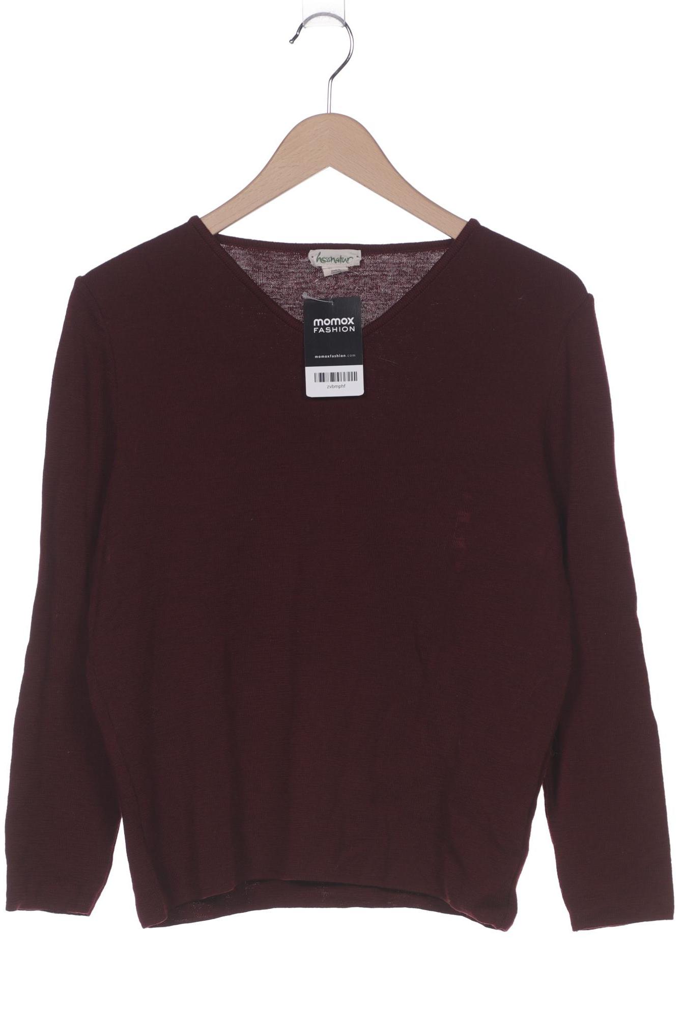

hessnatur Damen Pullover, bordeaux, Gr. 40