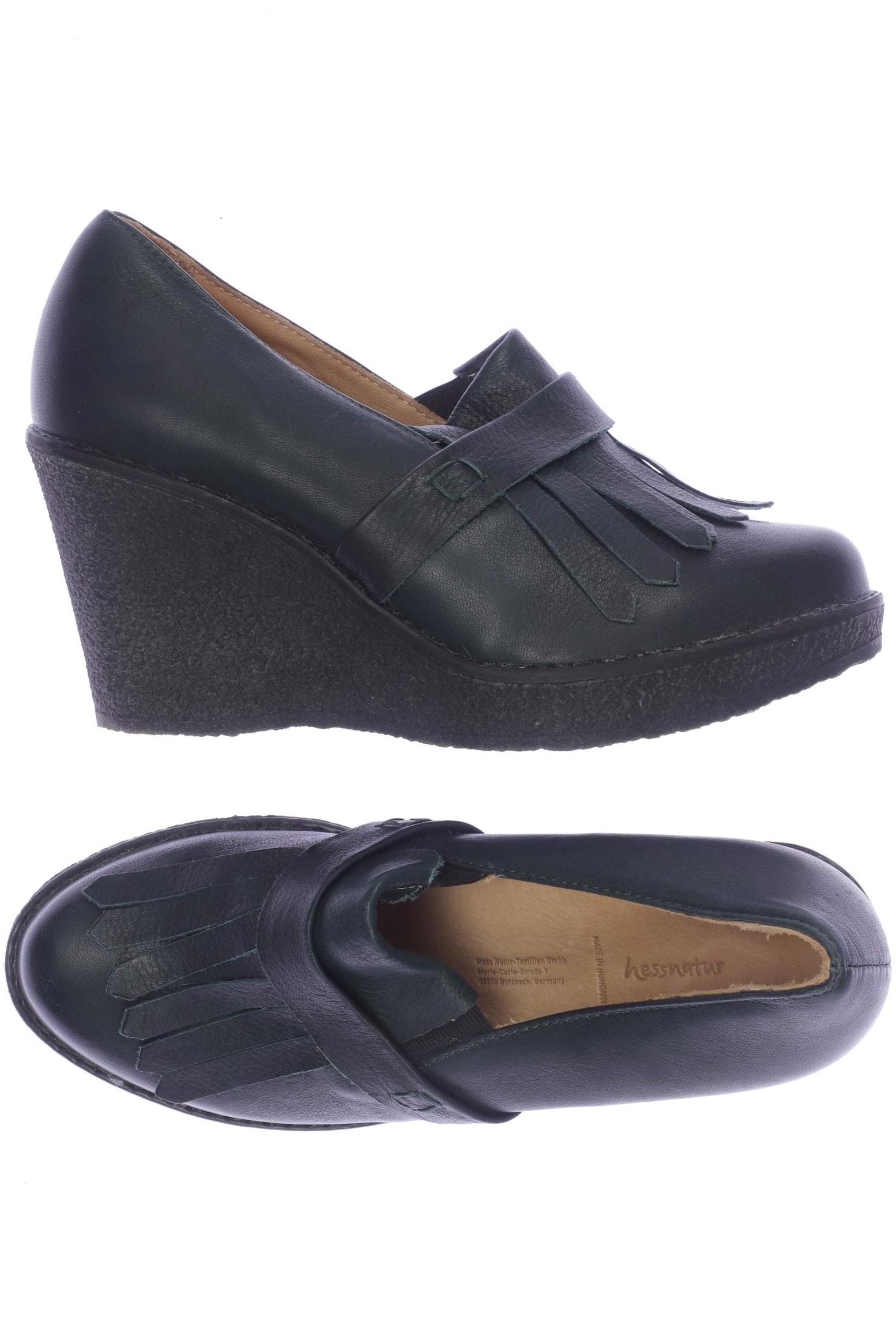 

hessnatur Damen Pumps, grün, Gr. 38