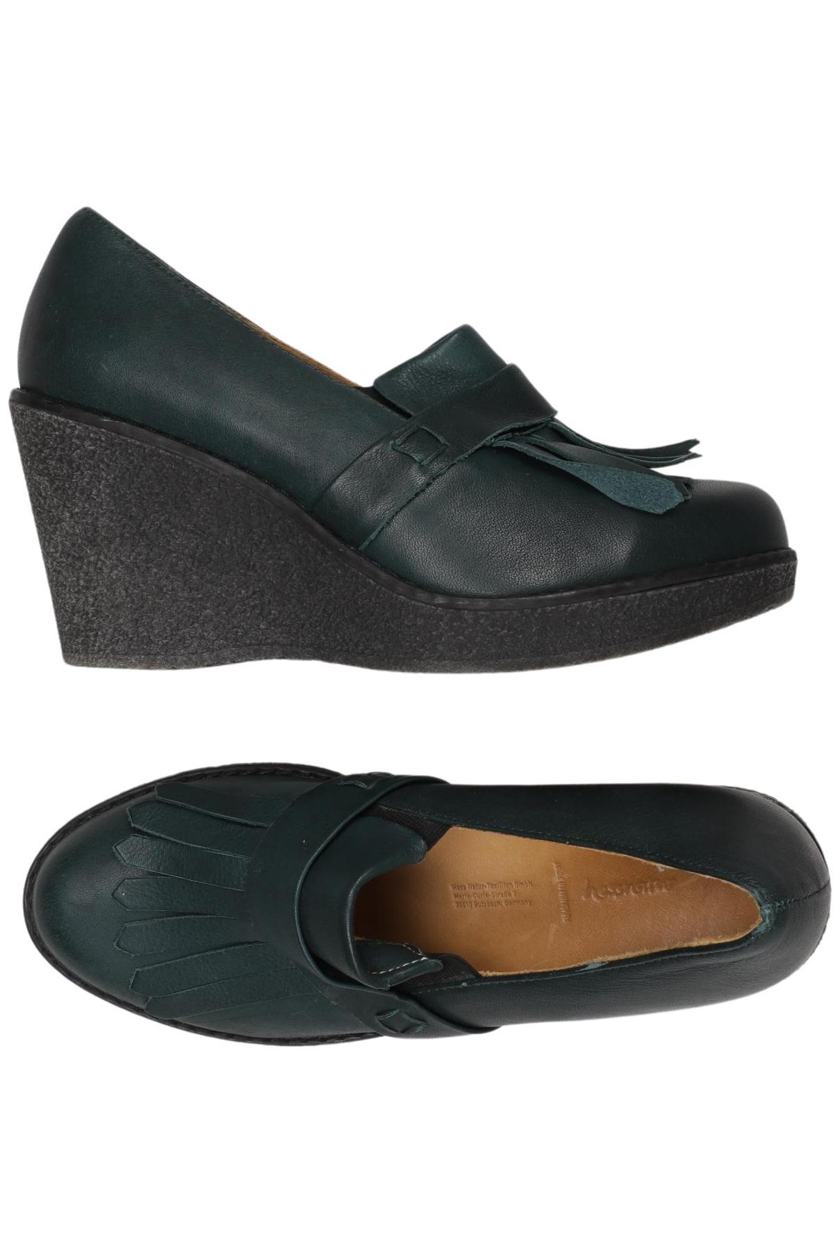 

hessnatur Damen Pumps, grün, Gr. 39